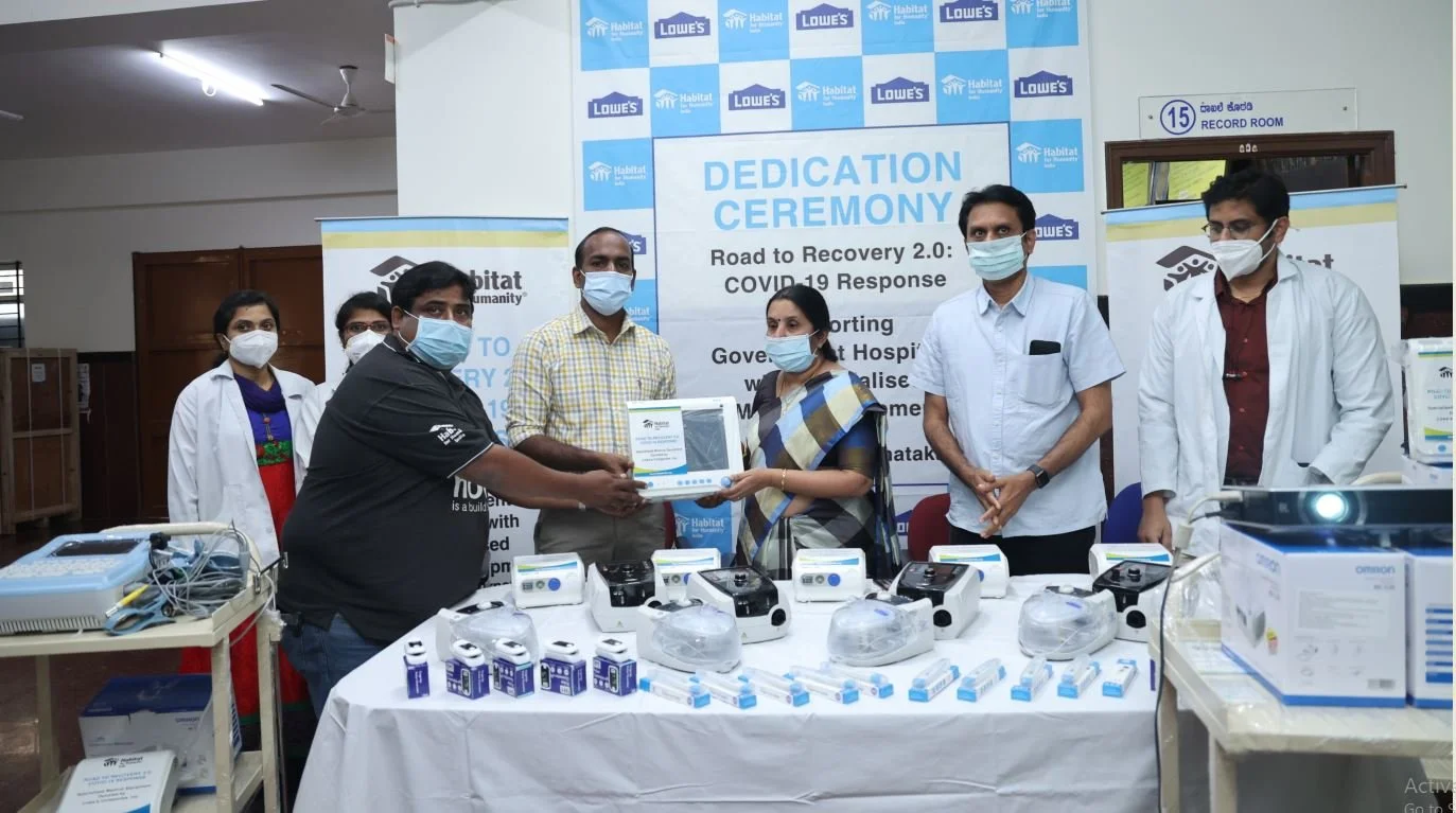 Habitat for Humanity India partners with Lowe’s Companies, Inc. to provide specialized medical equipment to 20 hospitals in Bengaluru through its Road to Recovery COVID-19 Response