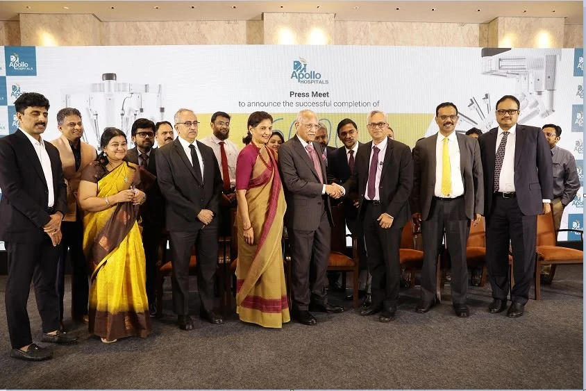 Apollo Hospitals reaches new Milestone of 6,000+ successful Robotic Procedure