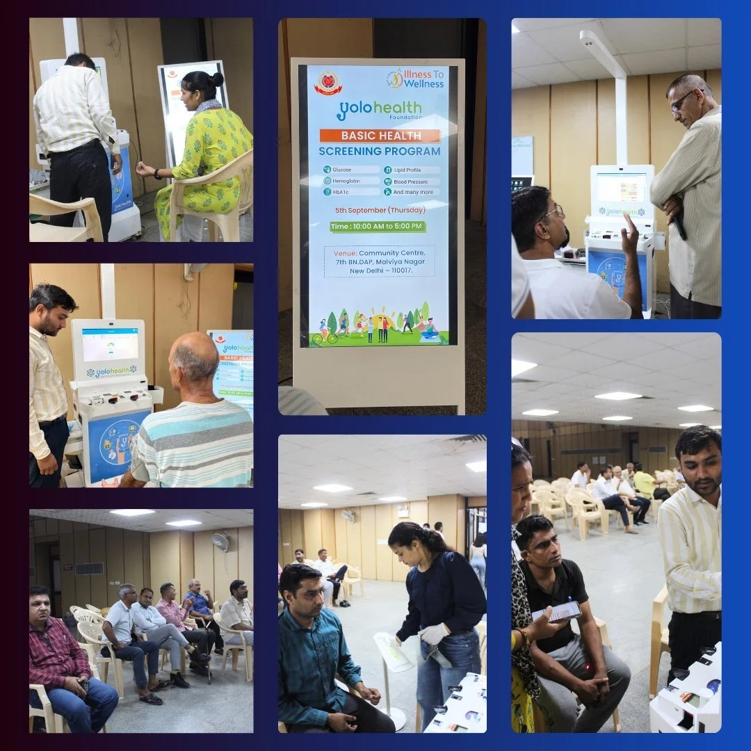 Delhi Police Hosts Health Screening Camp with 'Illness to Wellness' to Boost Awareness and Address Health Risks