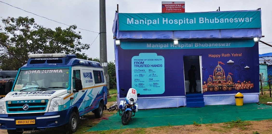 Manipal Hospital, Bhubaneswar Sets Up 3 bedded Temporary Medical Centre for Puri Ratha Yatra 2026