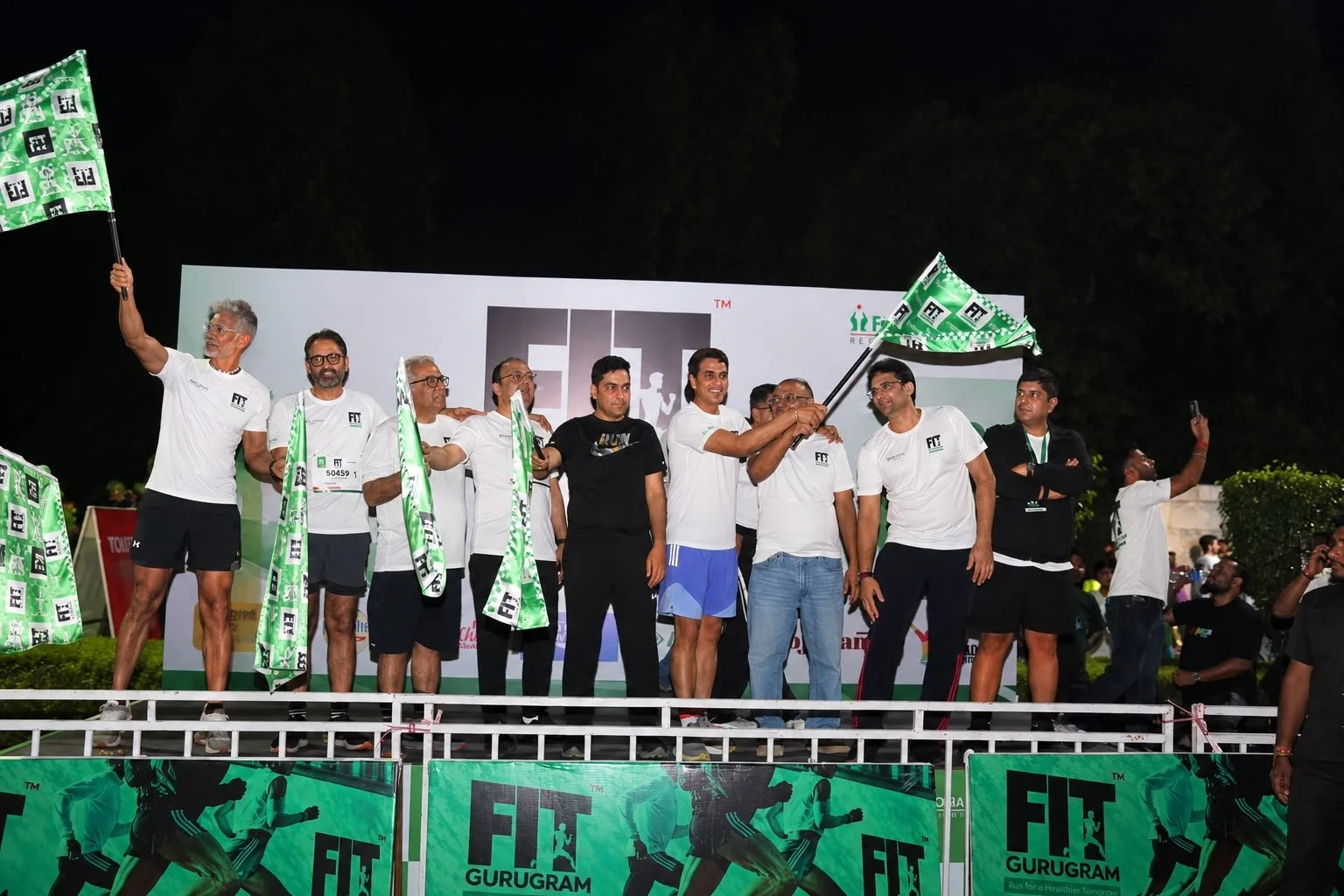 Milind Soman Flags Off ‘FIT Gurugram’ Half Marathon; Initiative by Fortis Hospital Gurugram Sees Over 6,000 Participants Run for a Healthier City