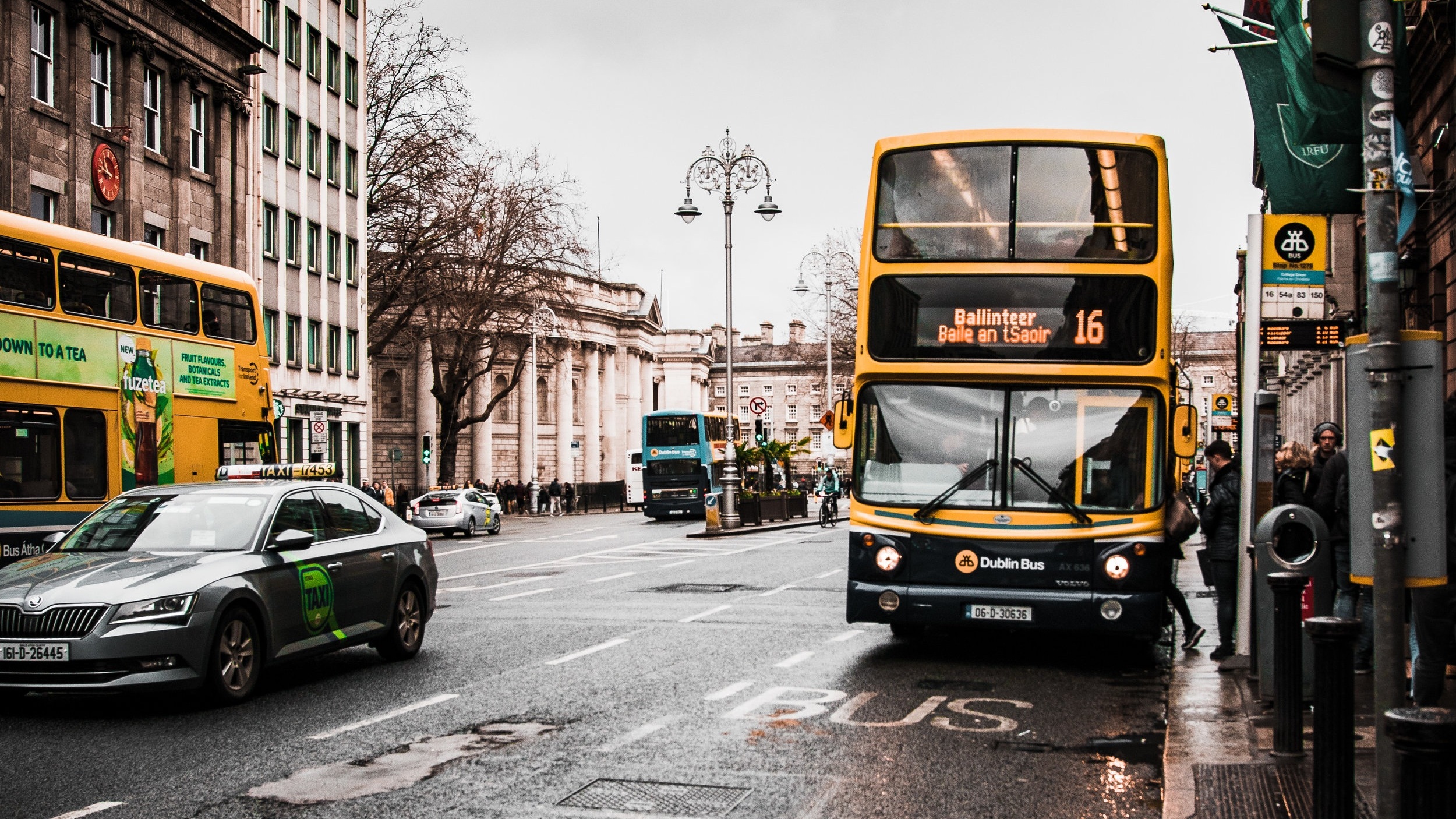 Dublin bus - image accompanying an article about free travel for homeless people in Dublin