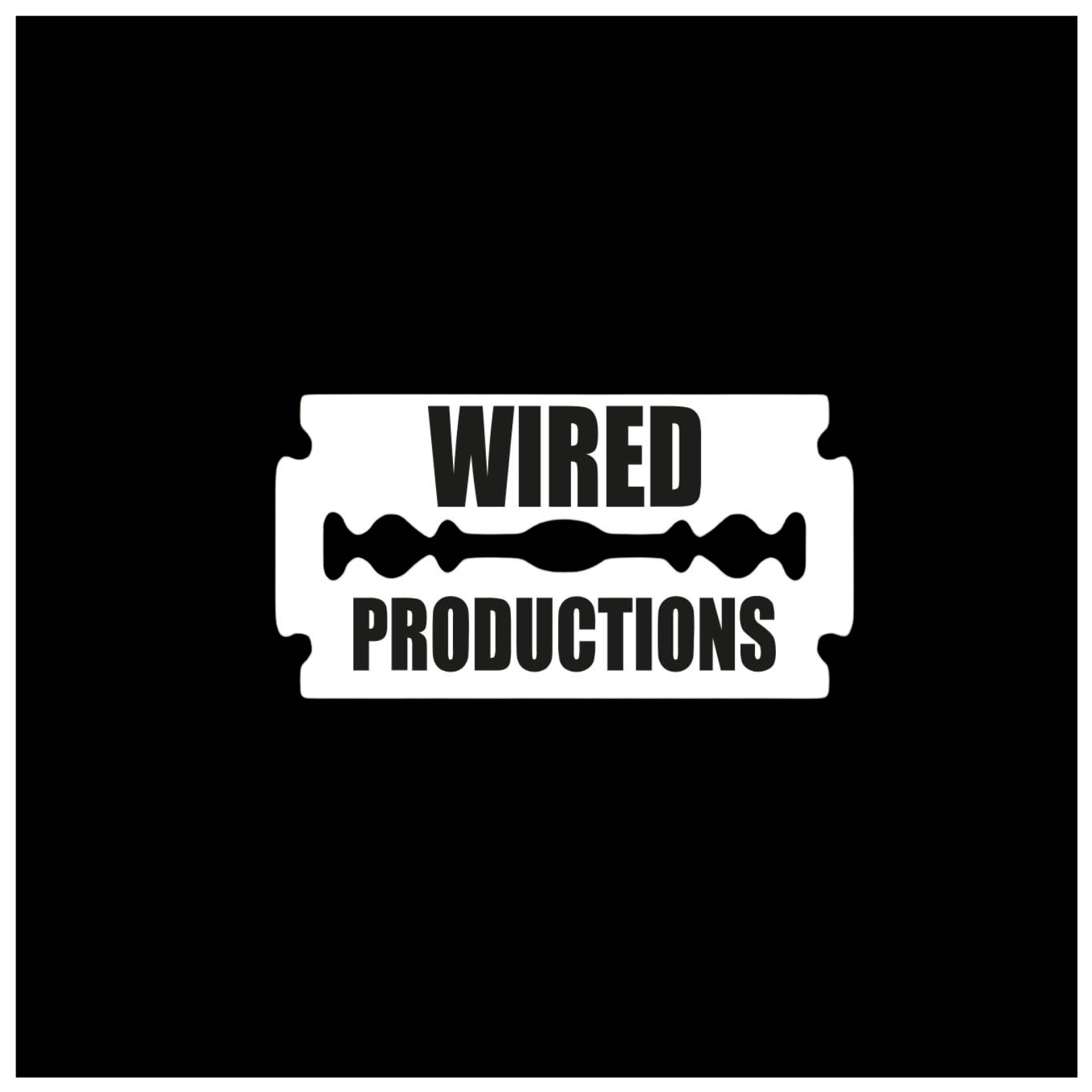 Logo of Wired Productions featuring a barbed wire design with the company name in bold white letters on a black background.
