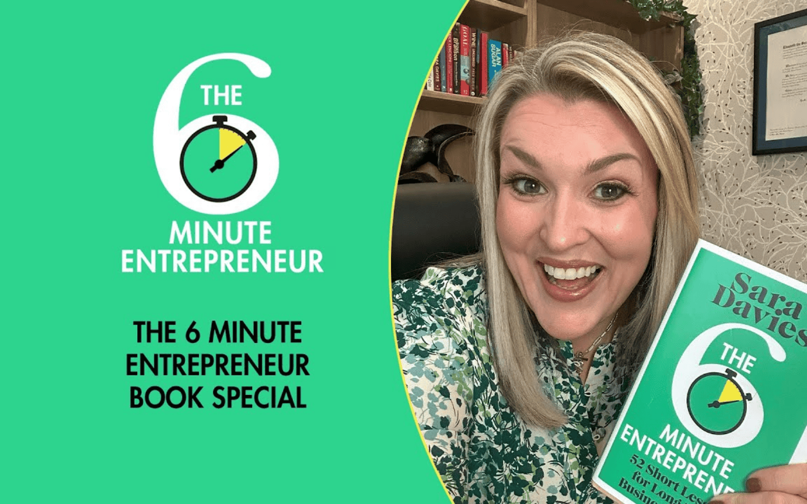 Sara Davies The 6 Minute Entrepreneur Penguin Books – audiobook recording by The East Wing Studios Newcastle