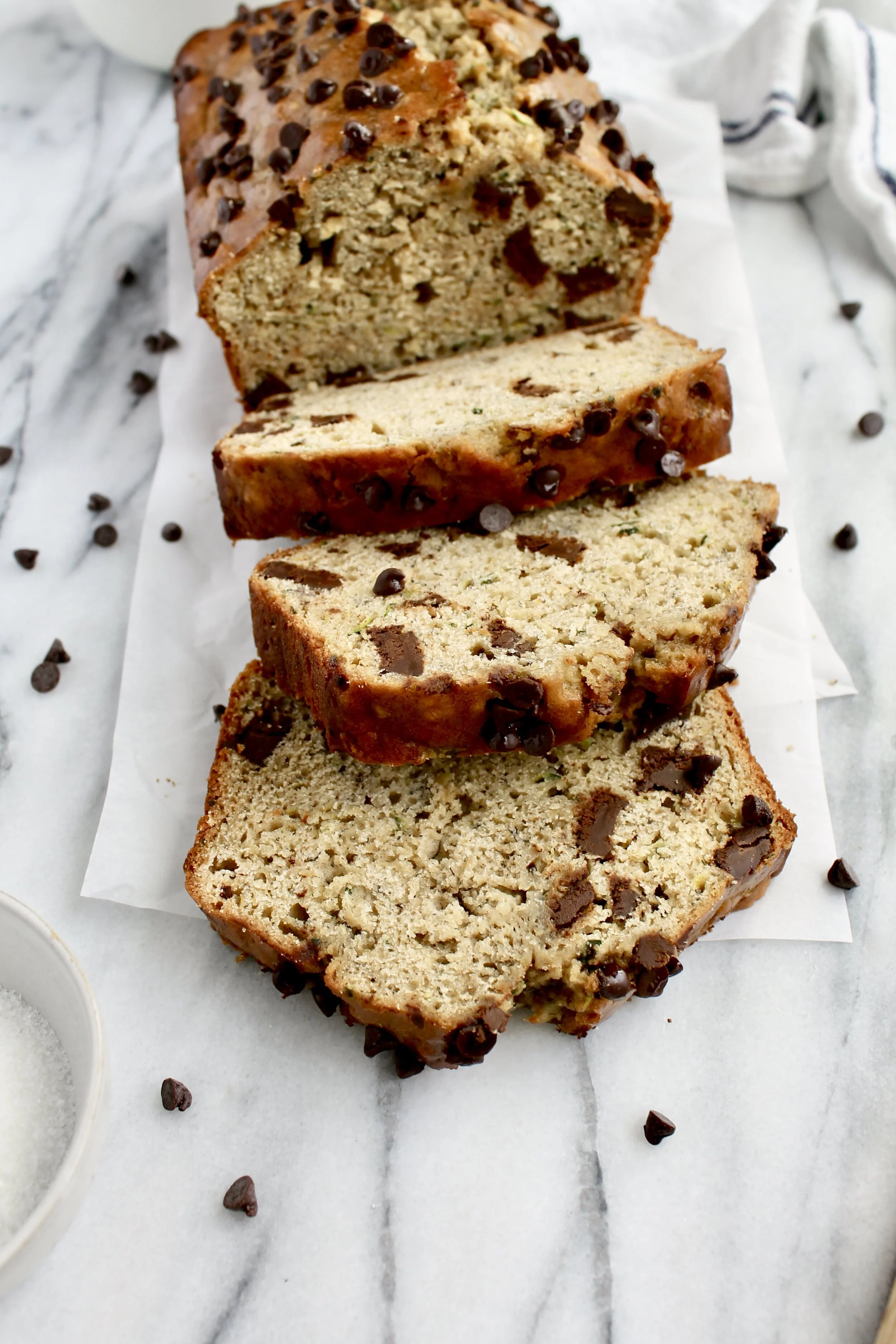 real deal chocolate chip zucchini banana bread — Honey Street
