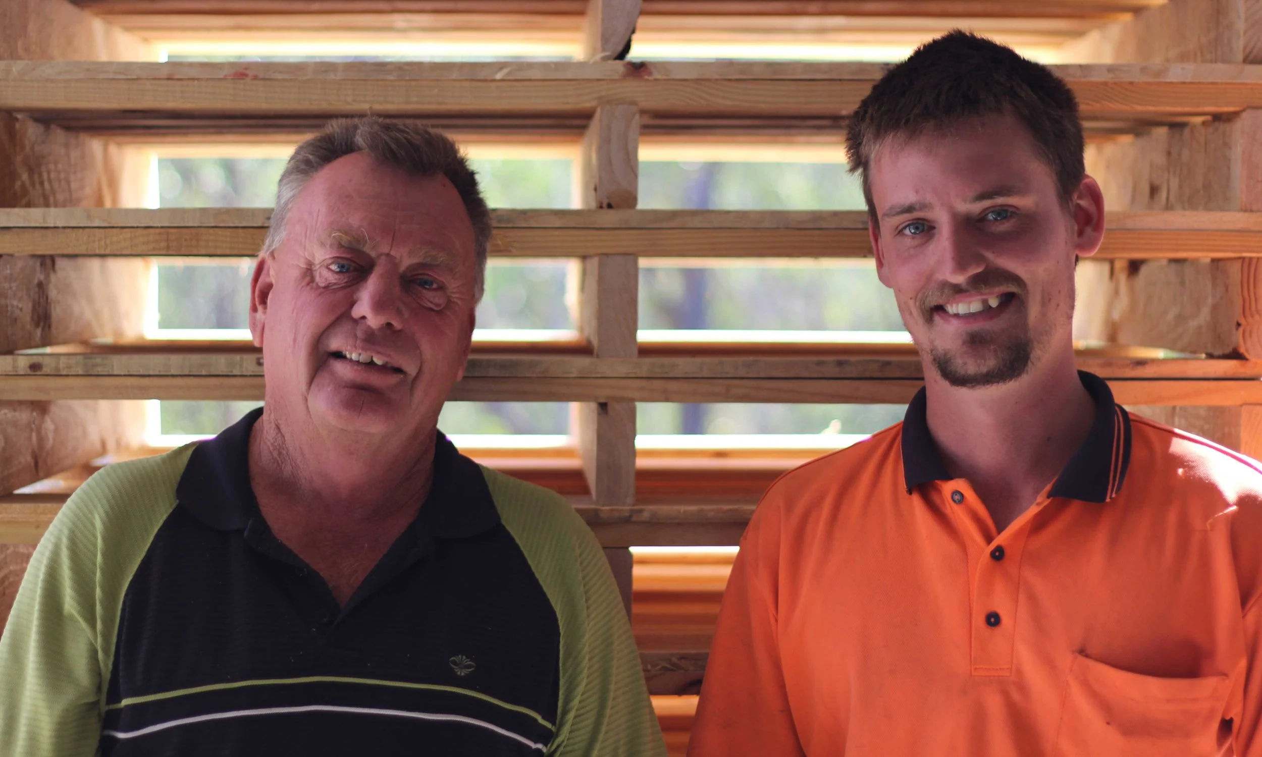 Jack Hopkins (Right) and Tom Hopkins (Left) of Pallet Recyclers Pty Ltd