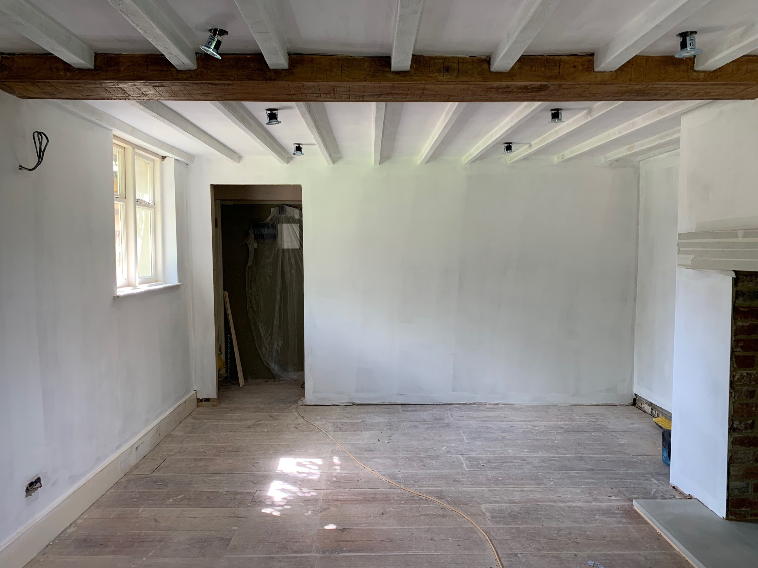 A little more progress on the front room