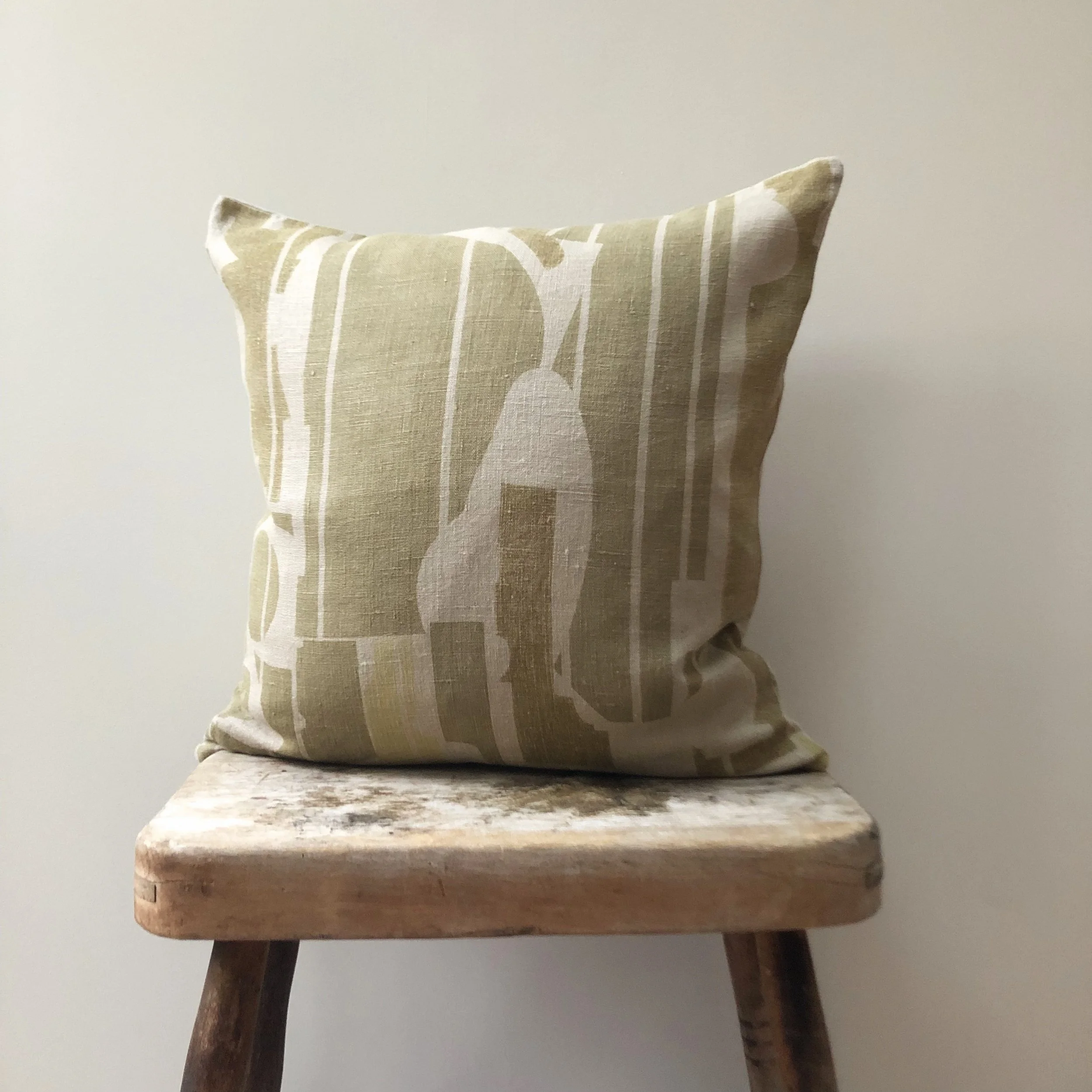 Printed Linen Cushion Cover / Series 3/08