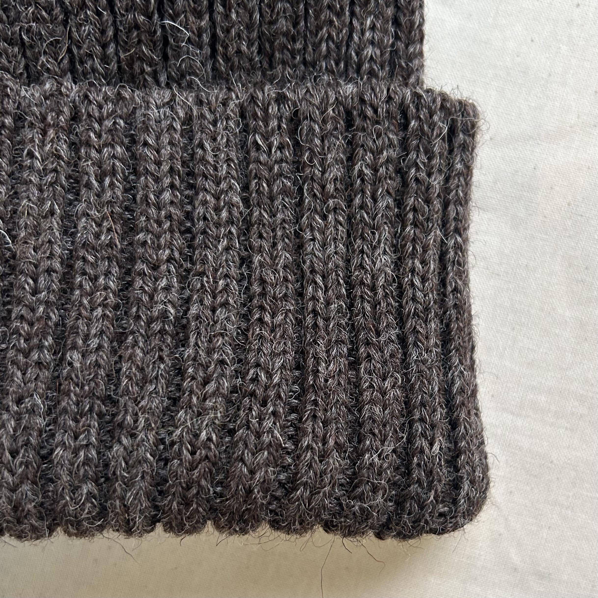 Chunky Rib British Wool Hat Natural — The Natural Dyeworks