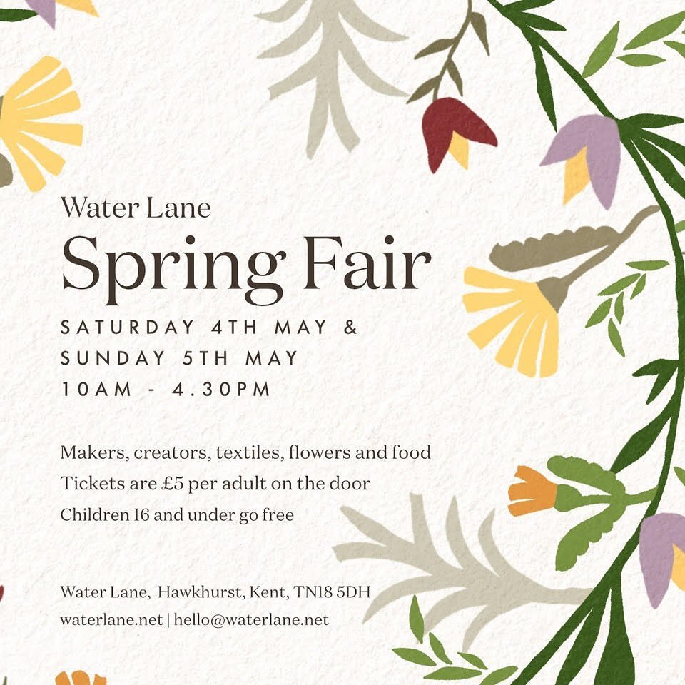 Just over a week to go until the @water.lane Spring Fair where I&rsquo;ll be showing some new work alongside socks, scrunchies &amp; other bits. 
Natural fibres, naturally dyed, with a love of natural colour at heart. 

I&rsquo;ll be joined by a magn
