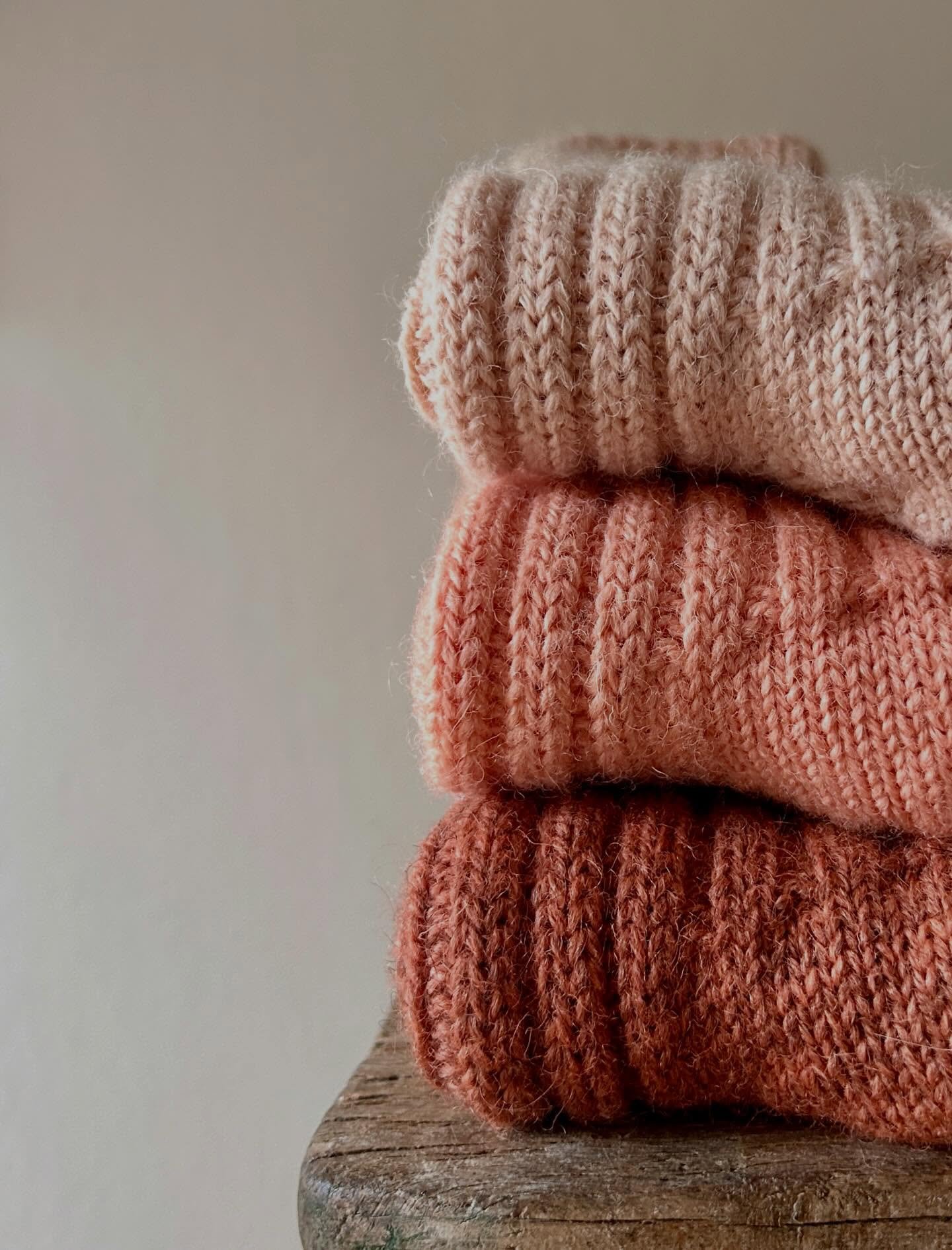 OYSTER - CORAL - MADDER MARL 

A couple of each in small, now online. 

#thenaturaldyeworks #botanicalcolour