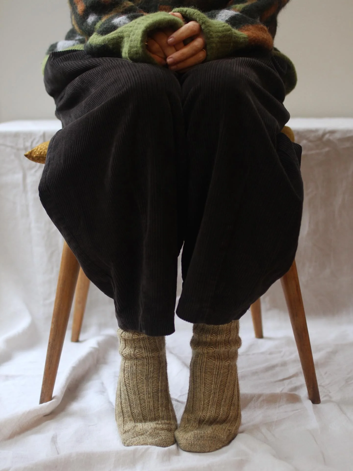 WHEAT MARL was my favourite new colour of 2025
A toasty, textured wearable shade. 

This year I&rsquo;d love to make a BLUE.

#thenaturaldyeworks #naturaldye #plantdyed