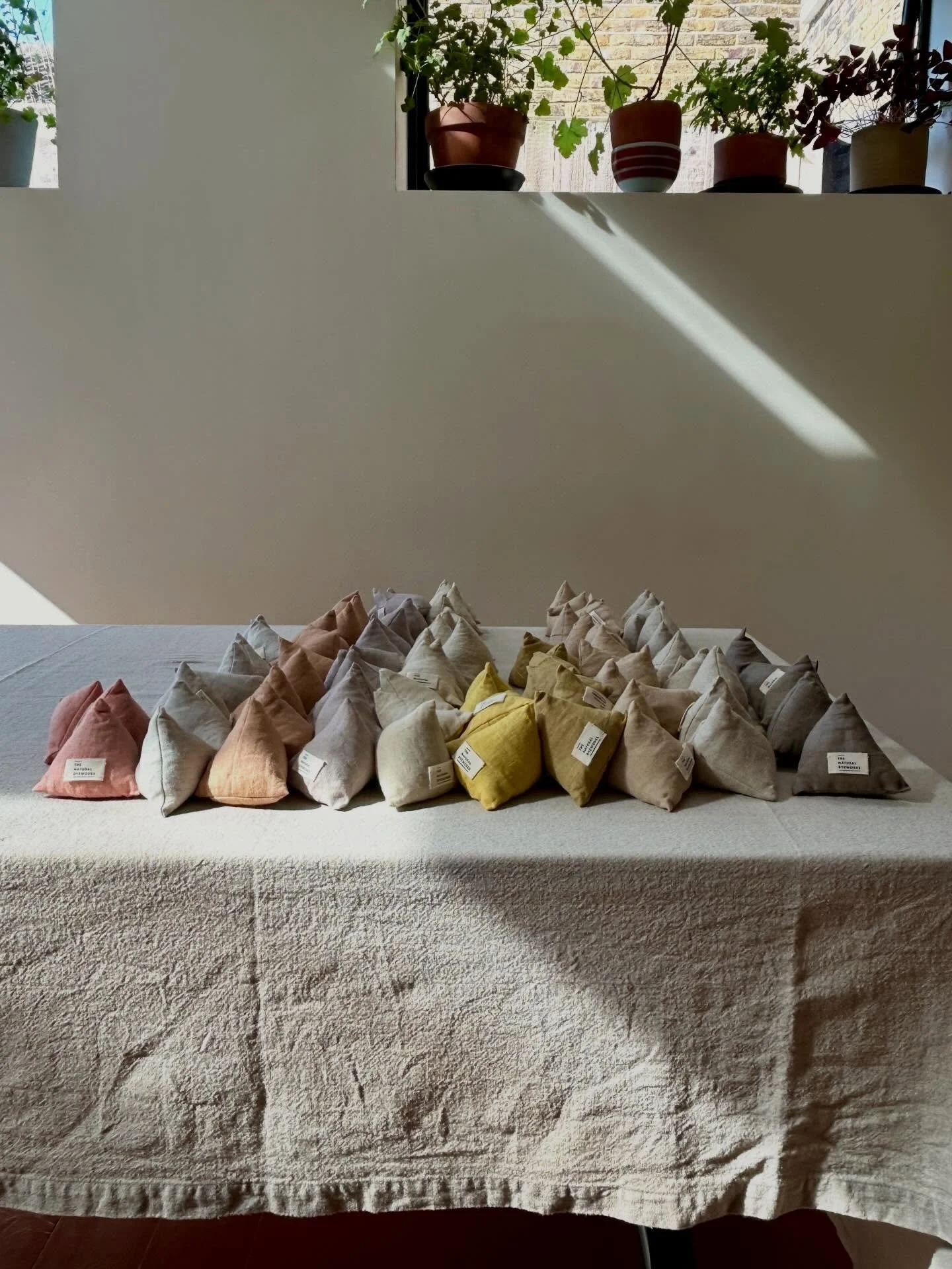 LAVENDER PYRAMIDS

I&rsquo;m tentatively opening the lavender pyramids for wholesale enquiries :)

I&rsquo;ve been making these little gems since the very beginning of The Natural Dyeworks. 

Simple, plant dyed linen and silk pyramids, sewn by me in 