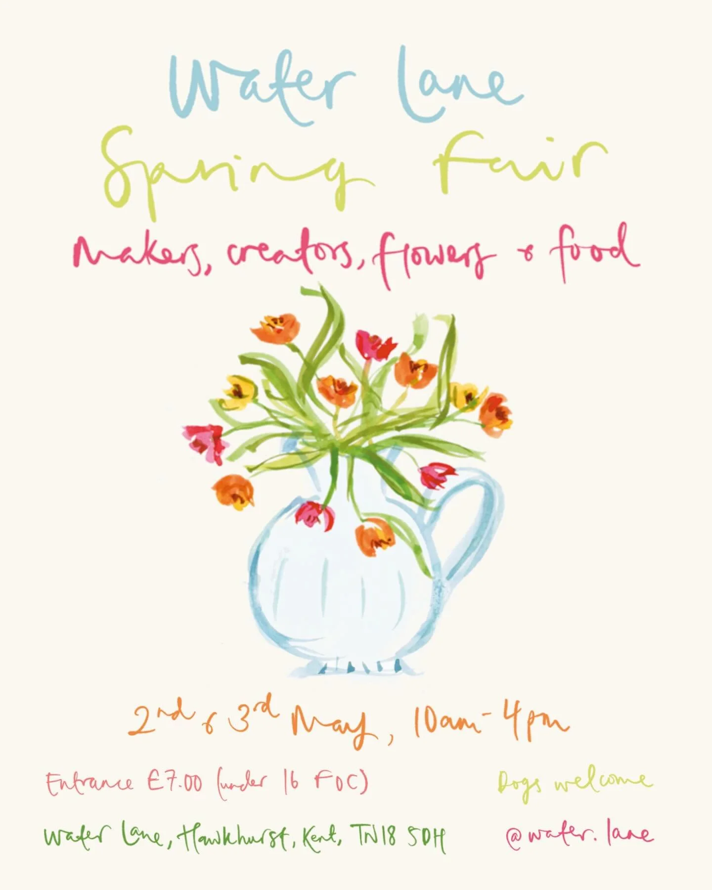 Less than a fortnight to go until we&rsquo;re at the beautiful @water.lane in Hawkhurst Kent, for their annual Spring Fair. 

It&rsquo;s always a treat to visit @water.lane &amp; Spring is a beautiful time to visit the walled garden. 
There will be f