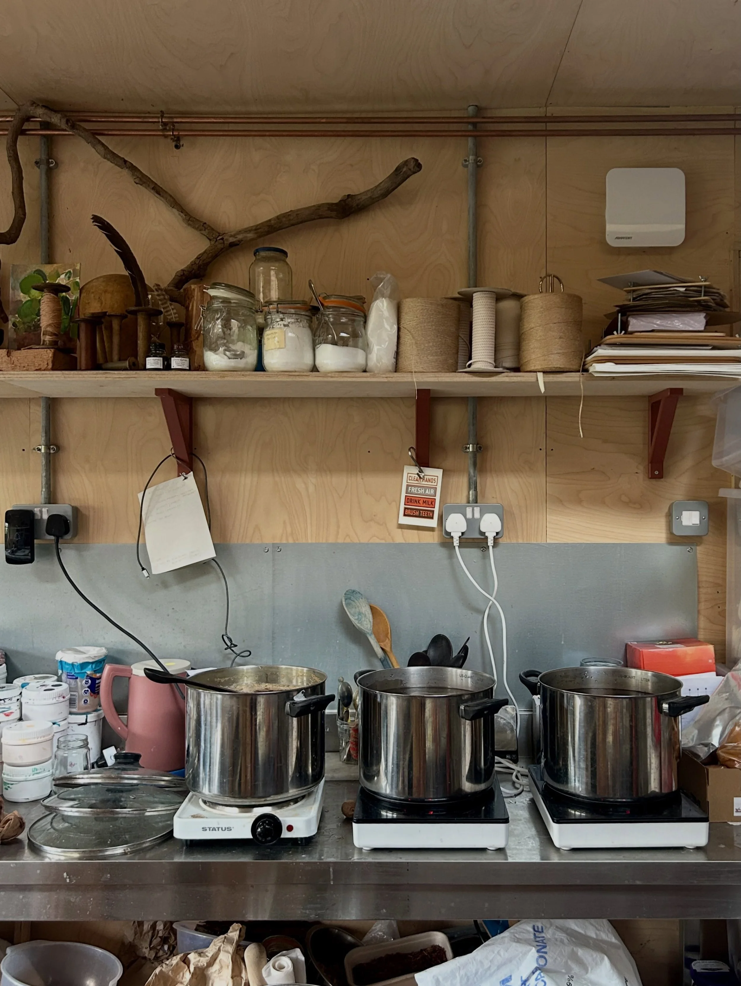 Studio scenes. 

I absolutely love seeing other people&rsquo;s studio spaces on here. 
About time I showed you mine. 

Is it as chaotic as you imagined?

#thenaturaldyeworks
