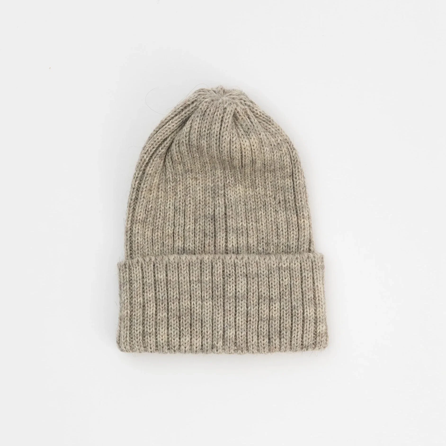 Slim Rib British Wool Hat Ash