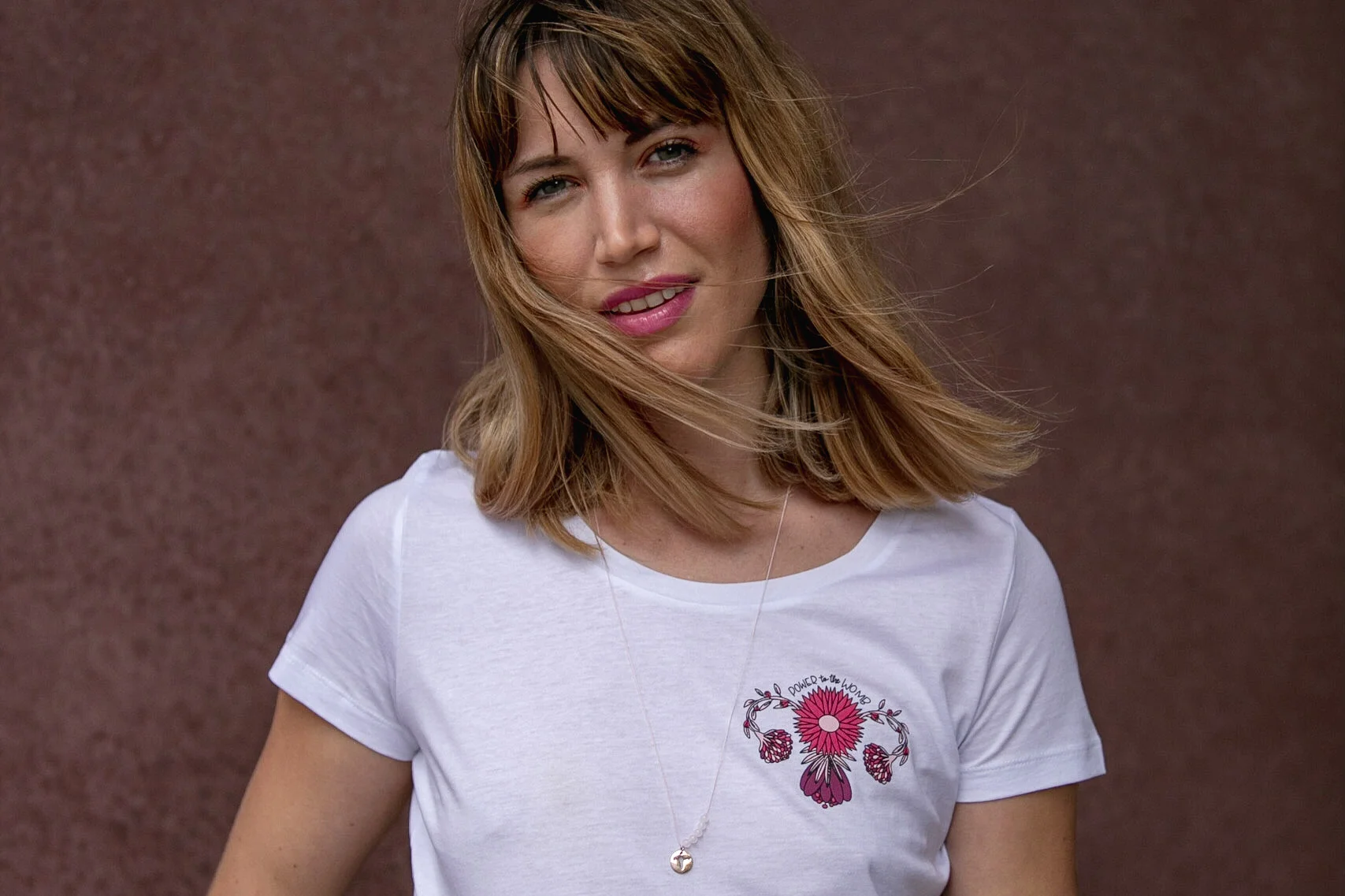 Florales Gebärmutter T-Shirt