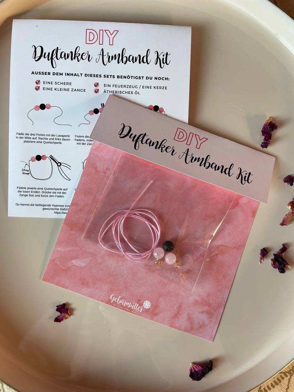 DIY Duftanker Armband Kit – für deine Geburt, Mamasein & Frausein — Gebärmütter