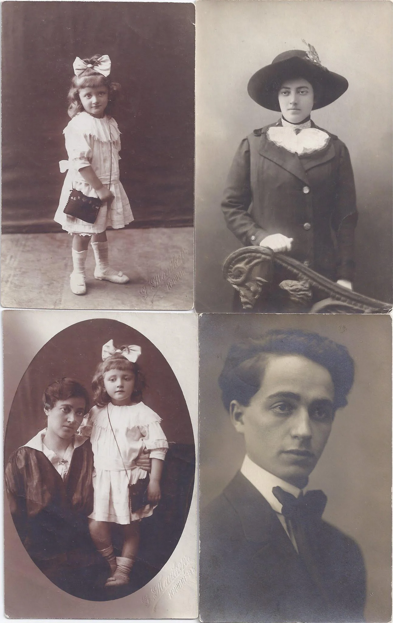 My mother as a 4-year-old, my grandmother and my great uncle who lived to be 99.