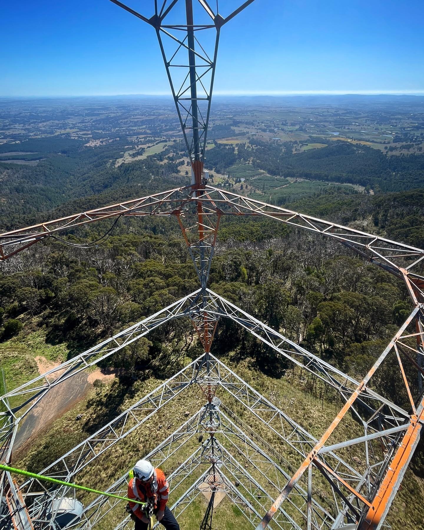 Have you ever wondered what keeps the marvel that is the wireless telecommunications network running? We have the answer: Coffee, Tim Tams and lots of Powerade. Absolutely stunning views for some of our telecommunications team working in regional NSW