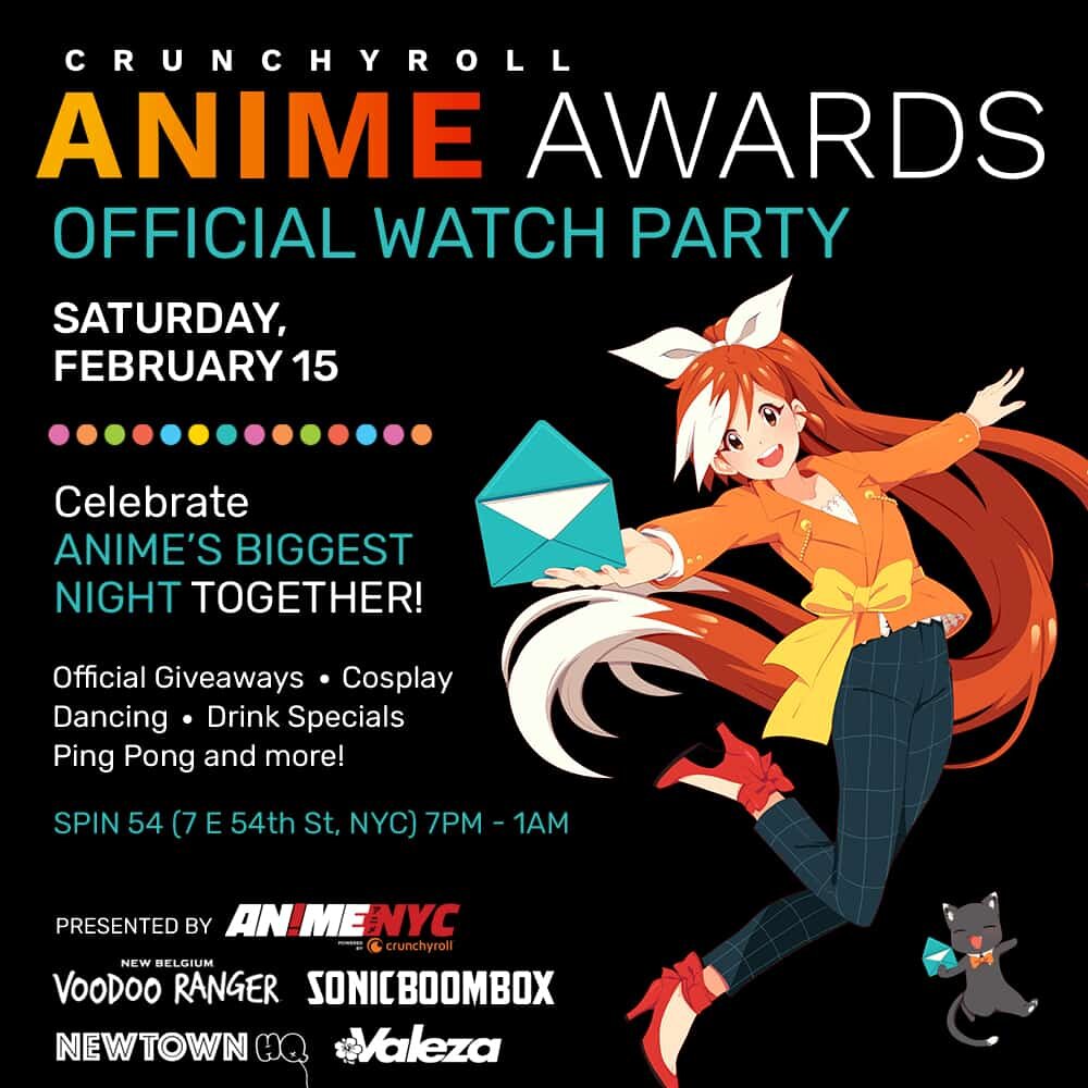 Crunchyroll Anime Awards 2020 Official NYC Watch Party | MY STADY