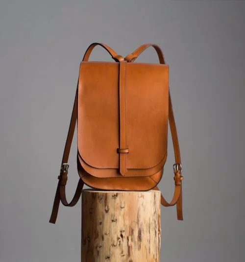Hand-stitched Rucksack // Ambra