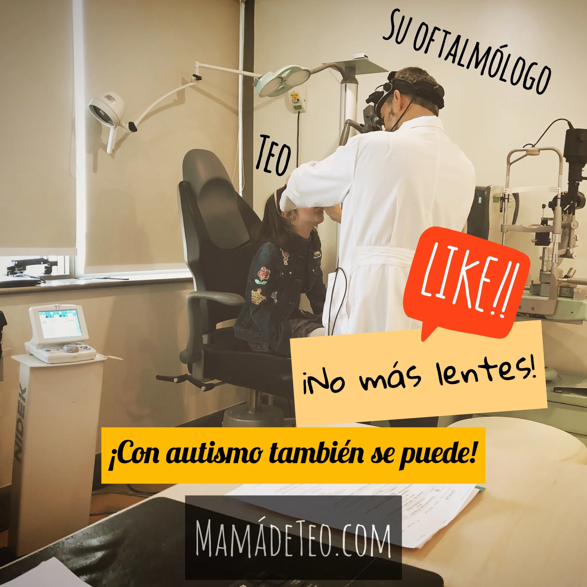 Cirugía de ojos en niña con autismo