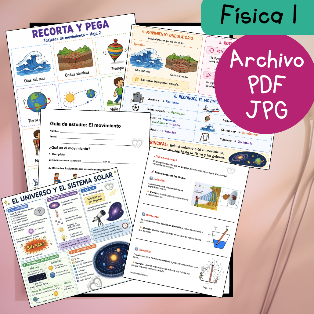 Guías de estudio adaptadas: Física 1