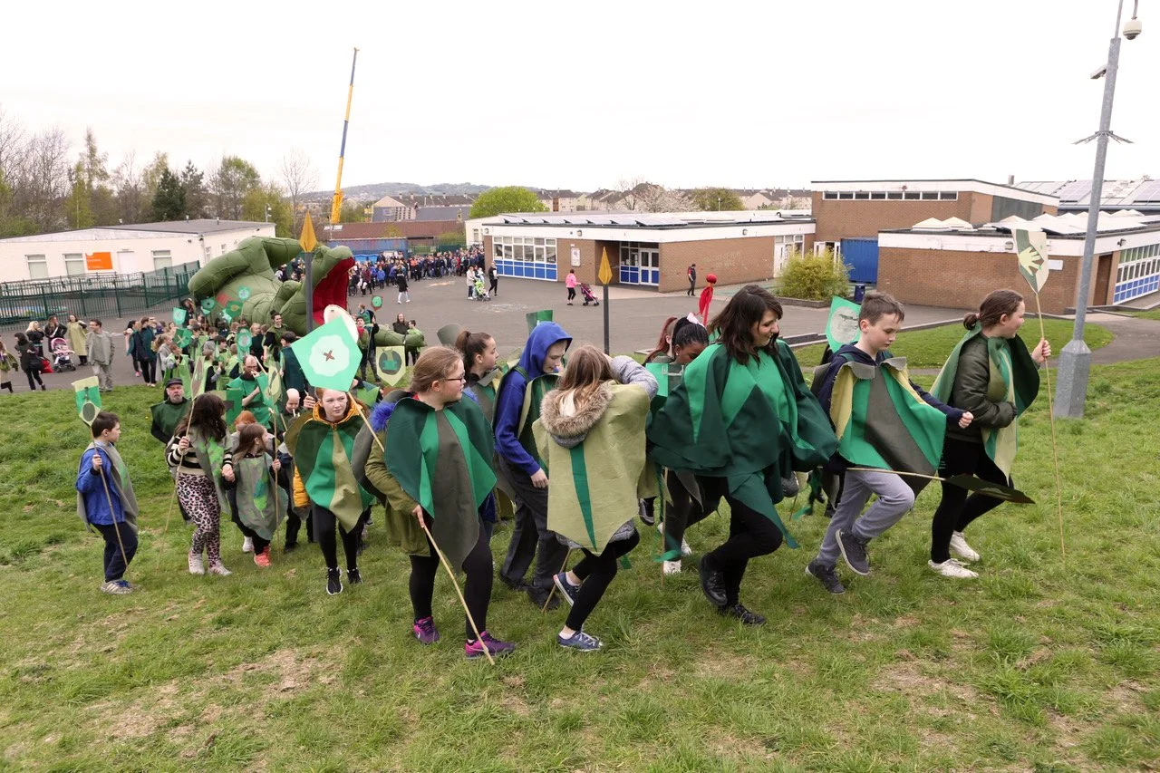 Canal View Primary School, Wester Hales, Mayday celebration performance
