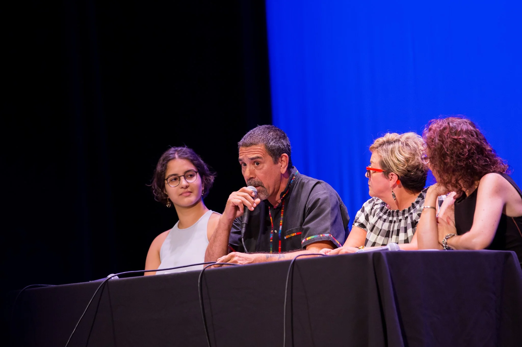  New York corporate Event Photographer captures a panel discussion NYC. 