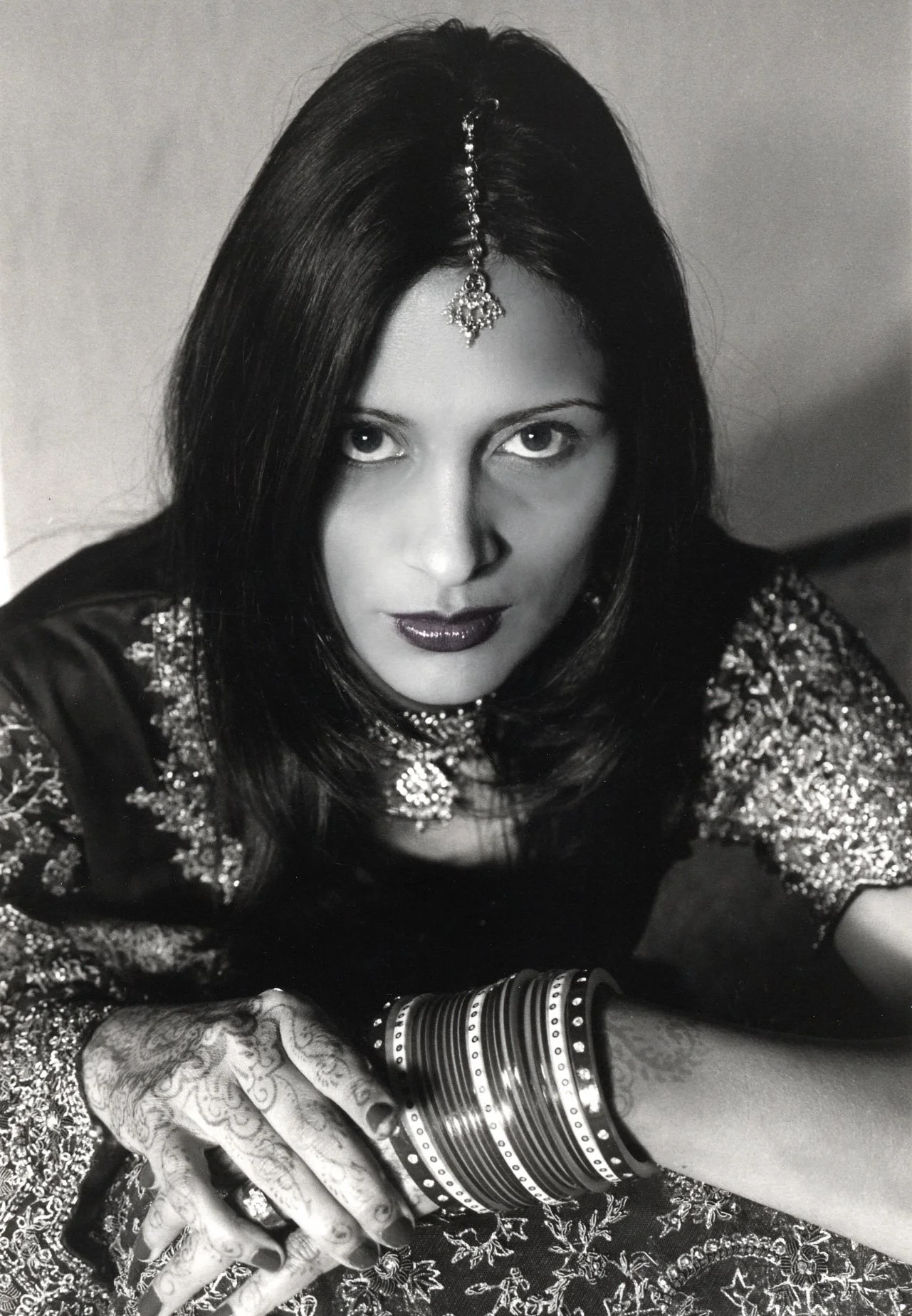  Portrait of an indian bride by nyc indian wedding photographer Elizabeth Solaka. 