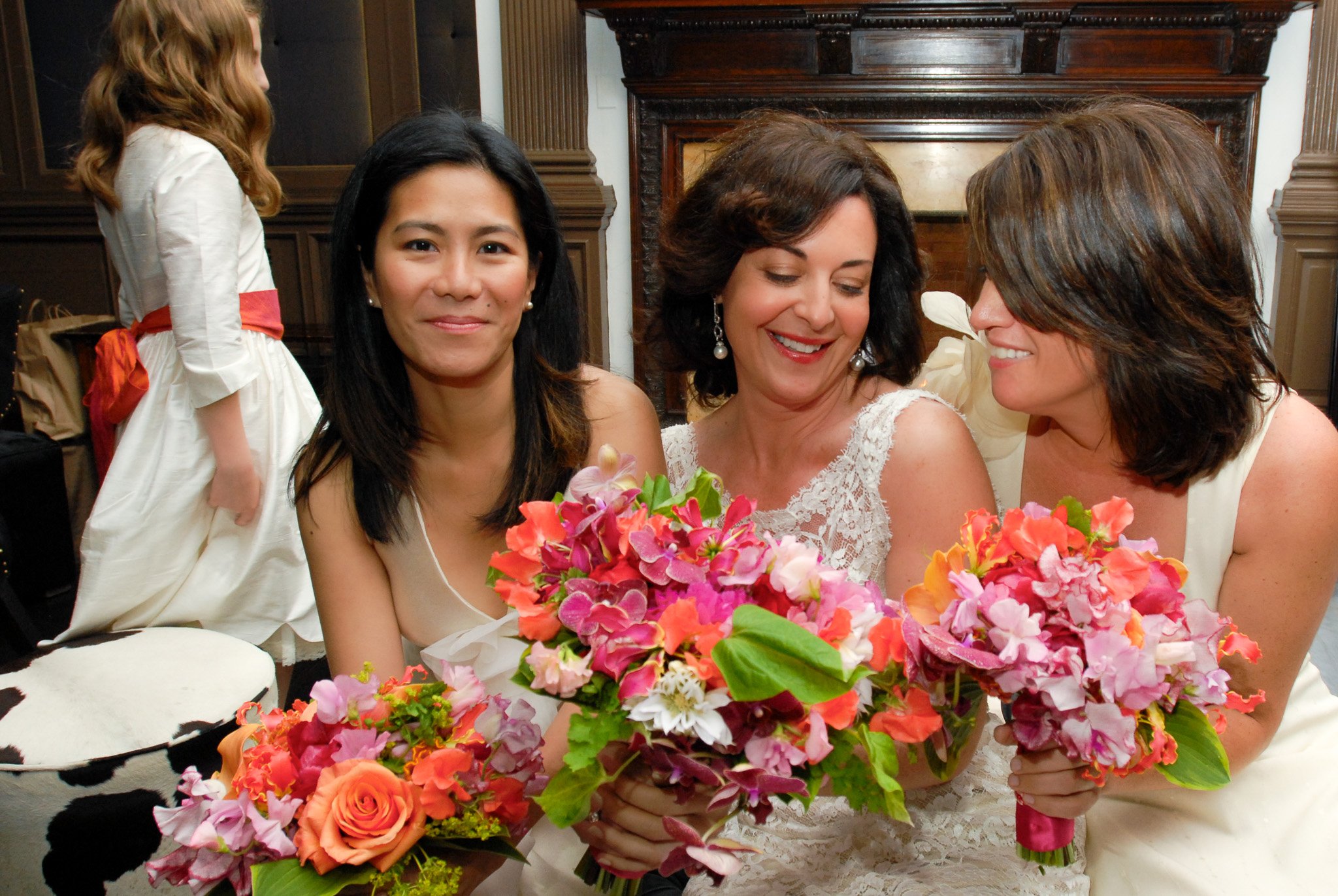  Bride with bridesmaids at Capitale NYC 