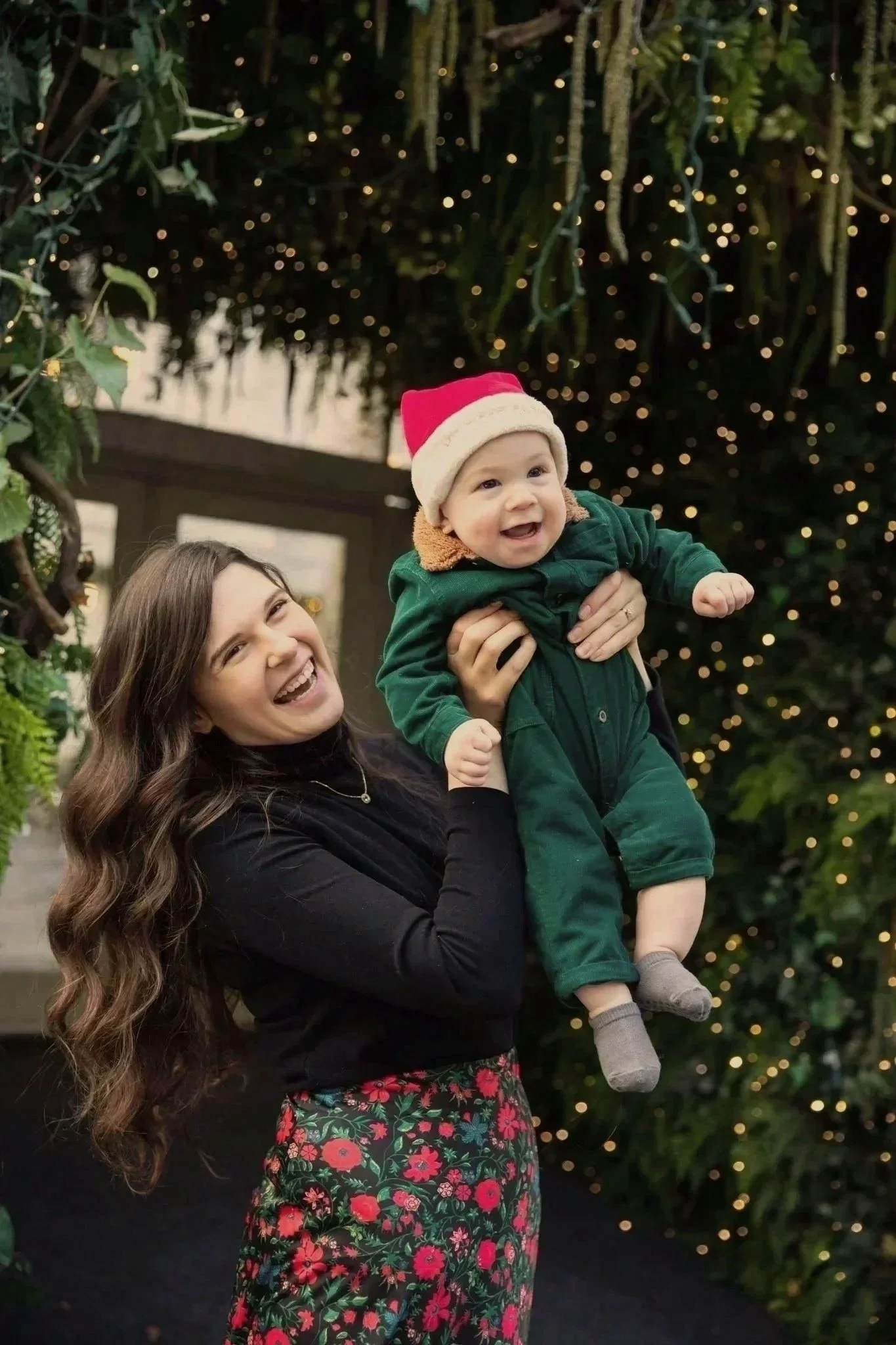 Mother and son Christmas photo session nyc