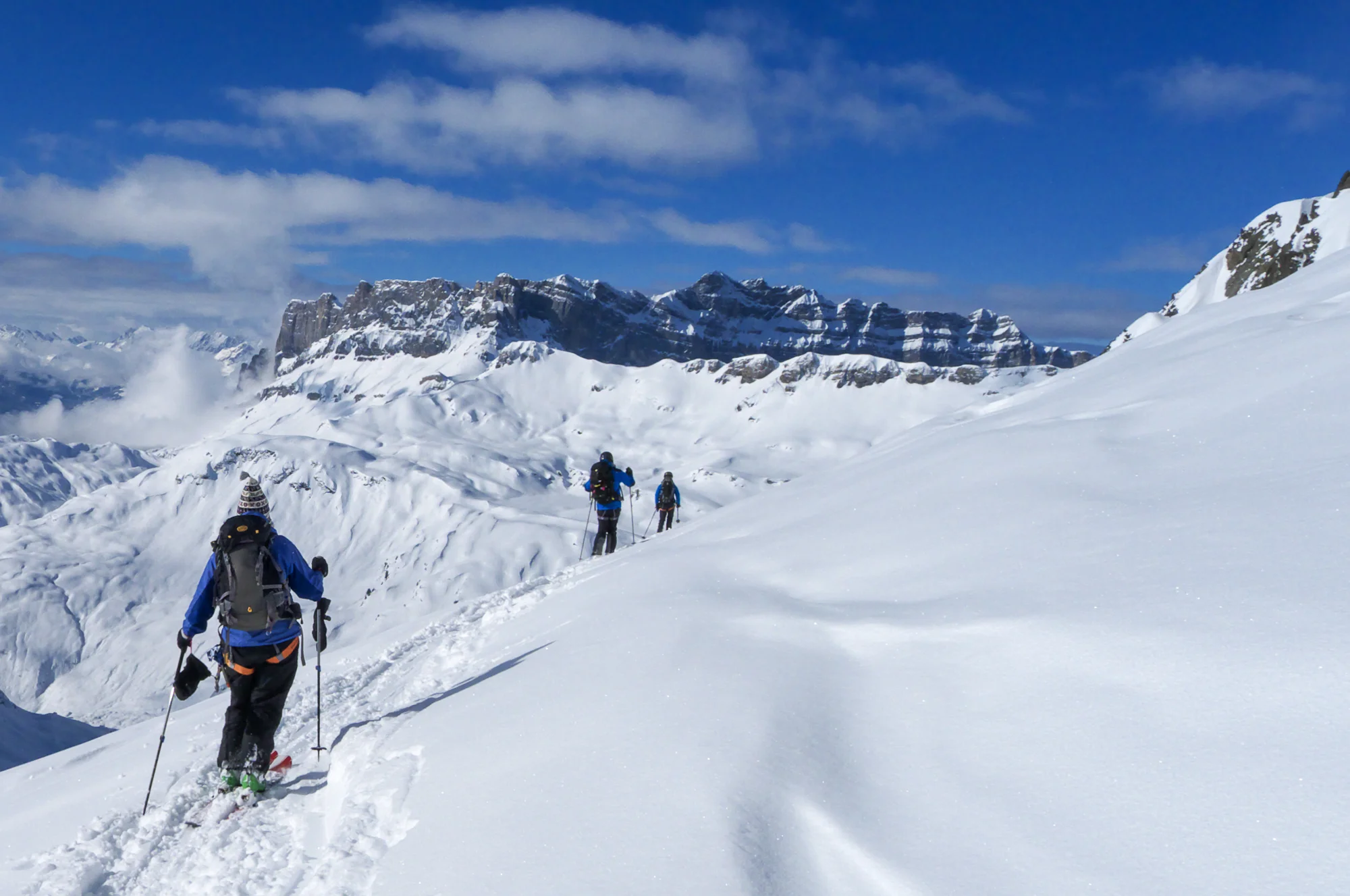 Ski touring - heading off the beaten track for an adventure