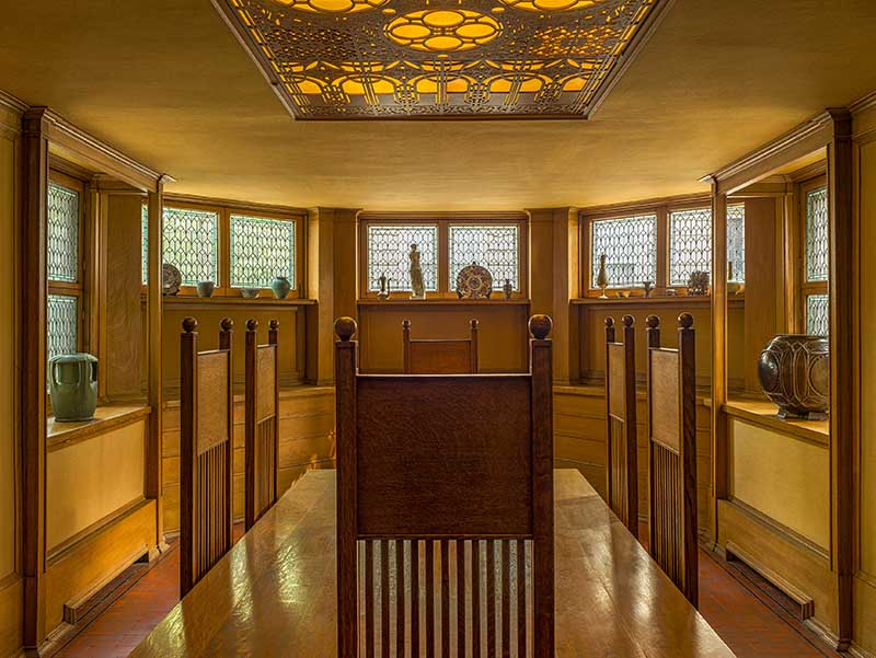 Frank Lloyd Wright S Furniture Rosenbaum House