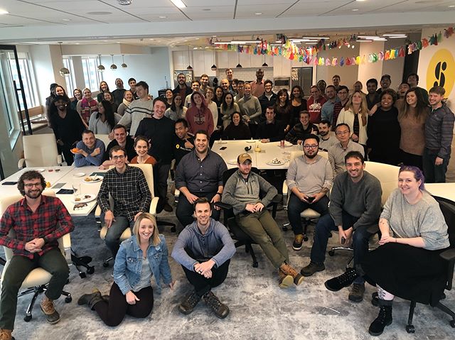 Happy Holidays from our team, to yours! .
.
.
.
.
.
.
#storyblocks #hq #work #happy #tech  #weheartdata #communicatefearlessly #dishwasher #communitywins #noego #storygrams #blockhead #holiday #christmas #fun #holidays #lights #work #tree #winter #mo