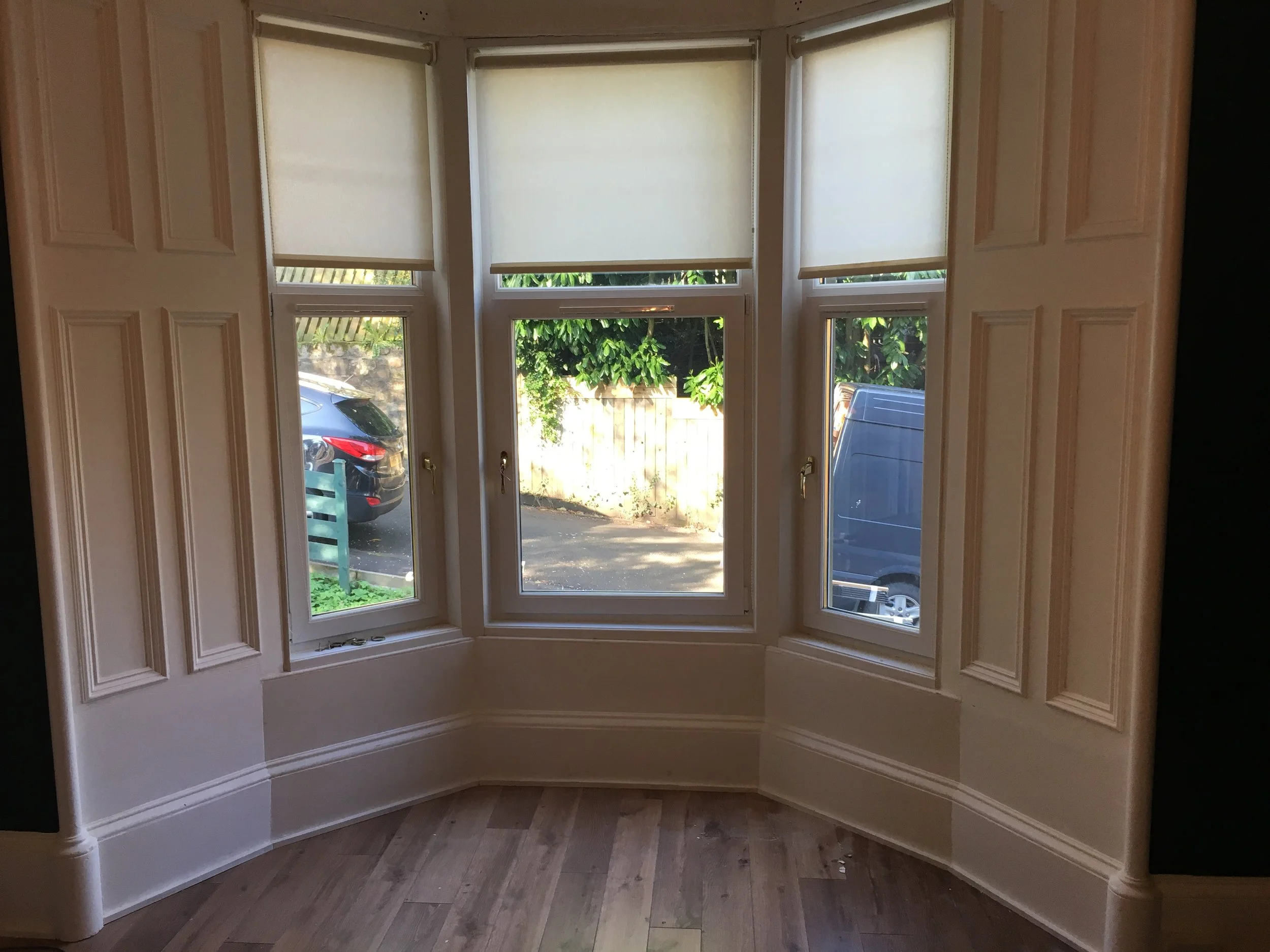  Period window moldings reinstated and painted. 