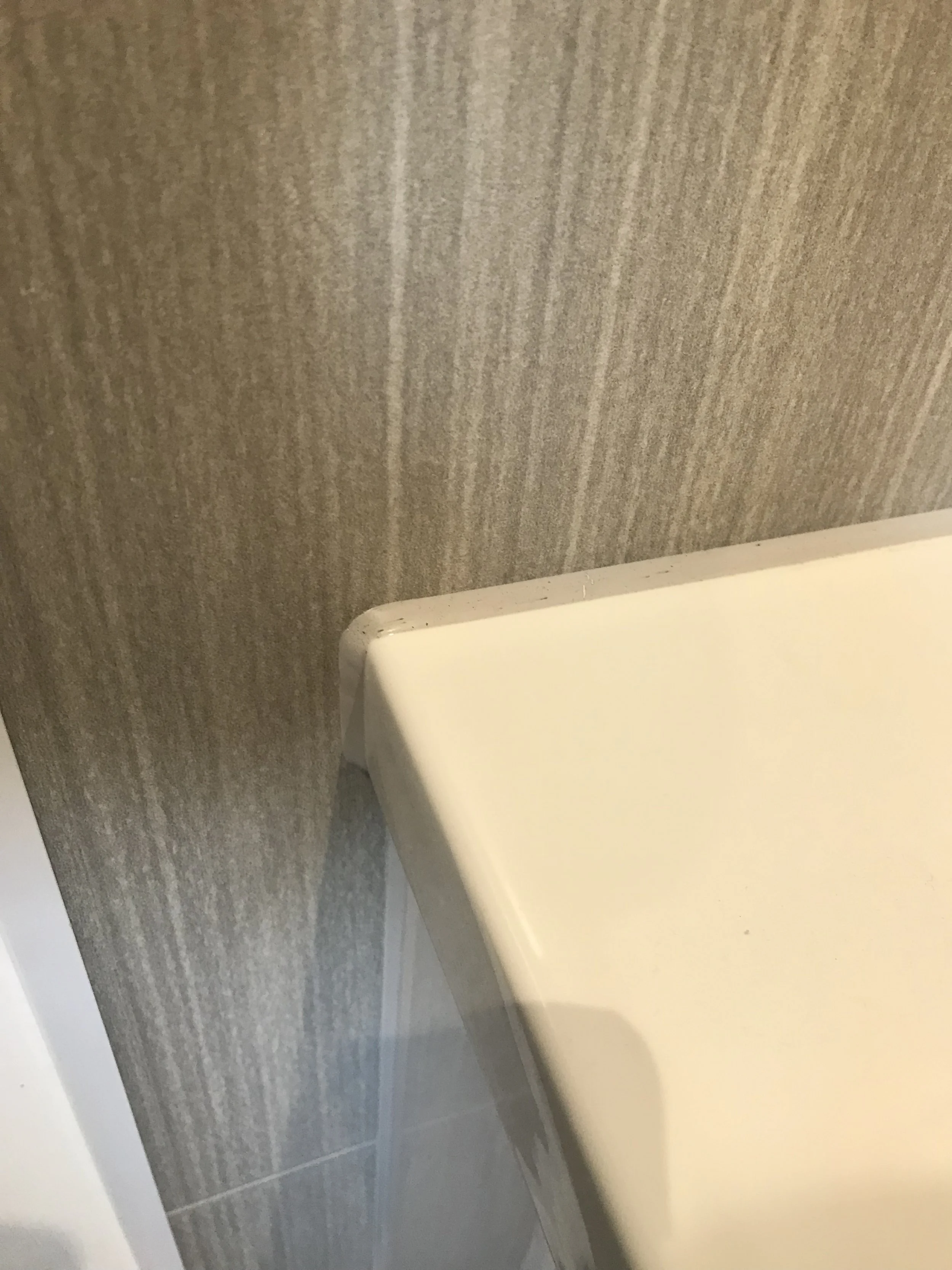  Silicone detailing makes all the difference to the overall finish of the room. 