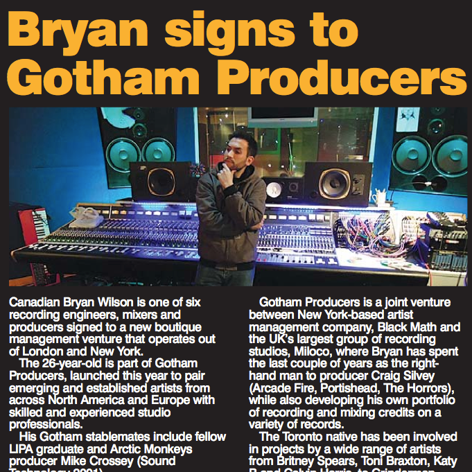 Bryan Wilson – Gotham Producers