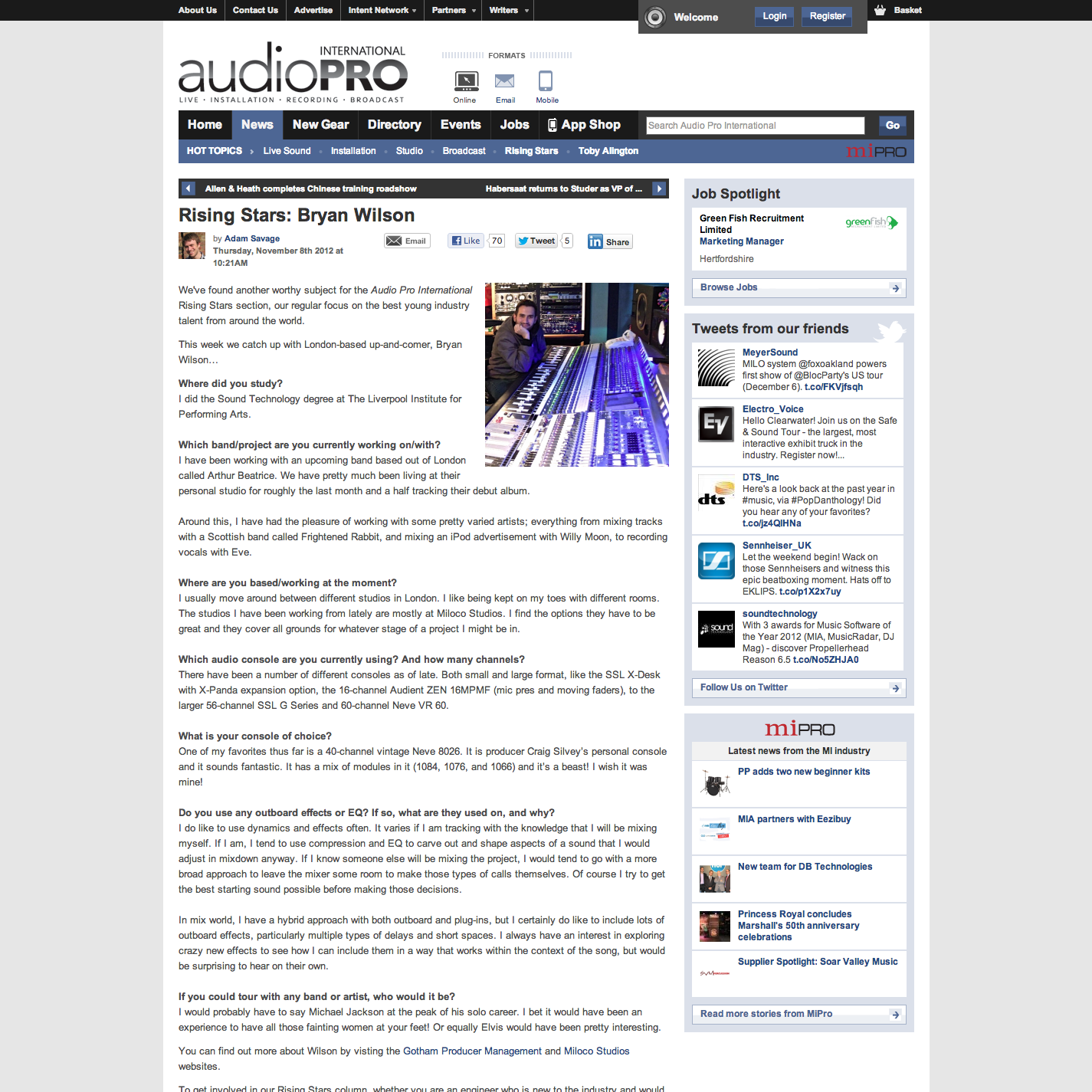Audio Pro International Rising Stars