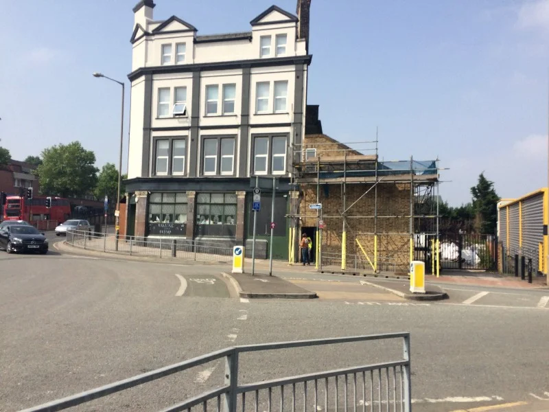 The former Lord Howick on the former Trinity Street; now being restored on Warspite Road.