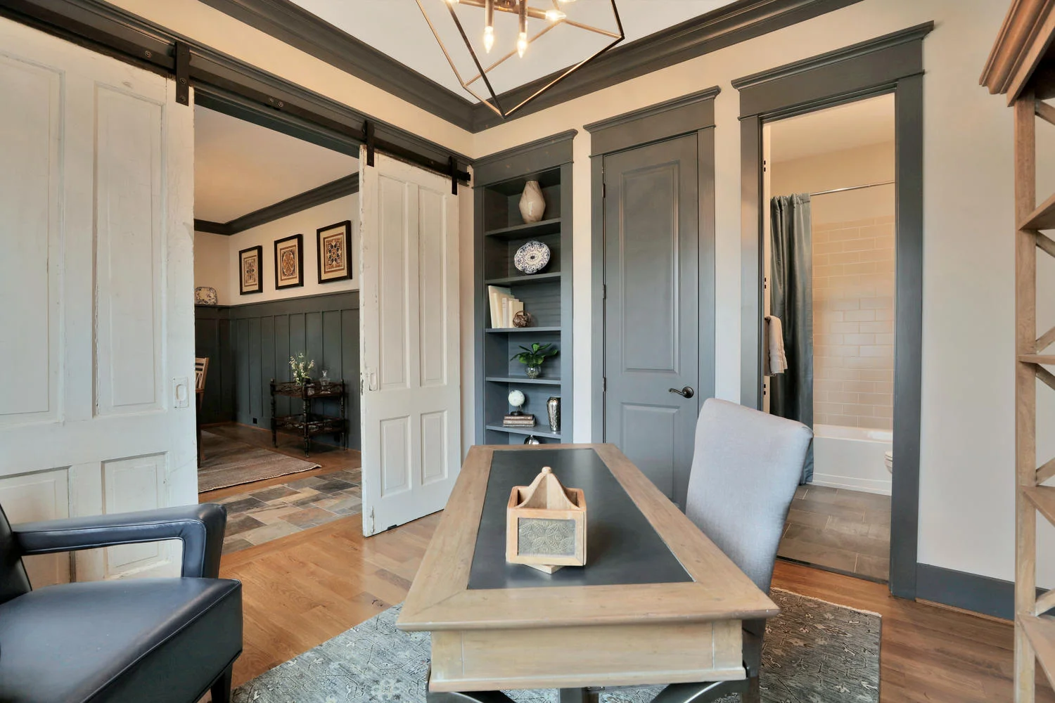 Study Pocket Doors | The Burgess