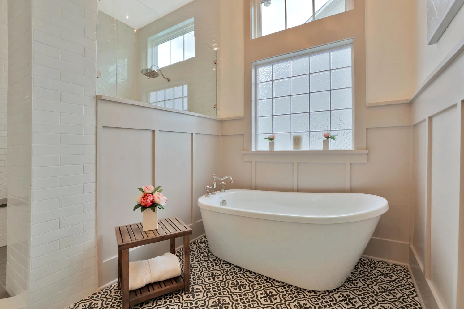 Slipper Tub in Master Bathroom | The Burgess