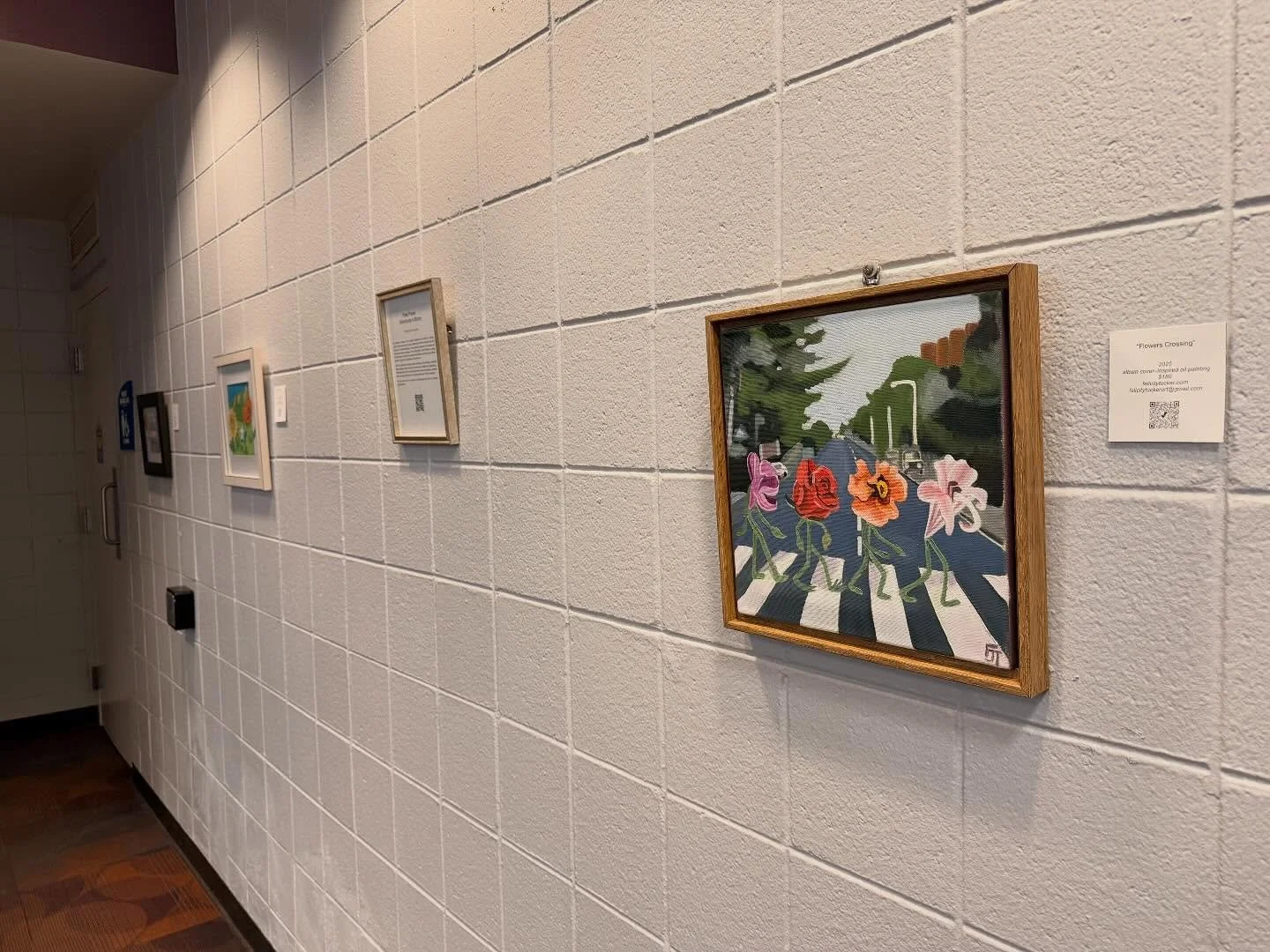 Some of my paintings and cutout illustrations are on exhibit at the East Boulder Community Center this month!