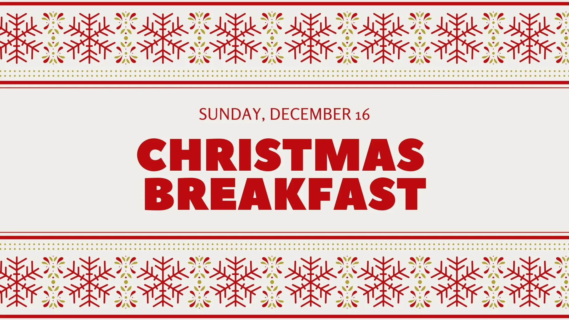Youth Christmas Breakfast