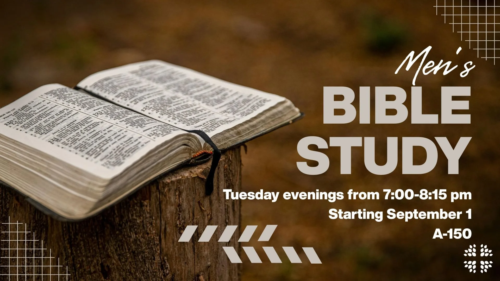 Men's Bible Study - Fall 2026