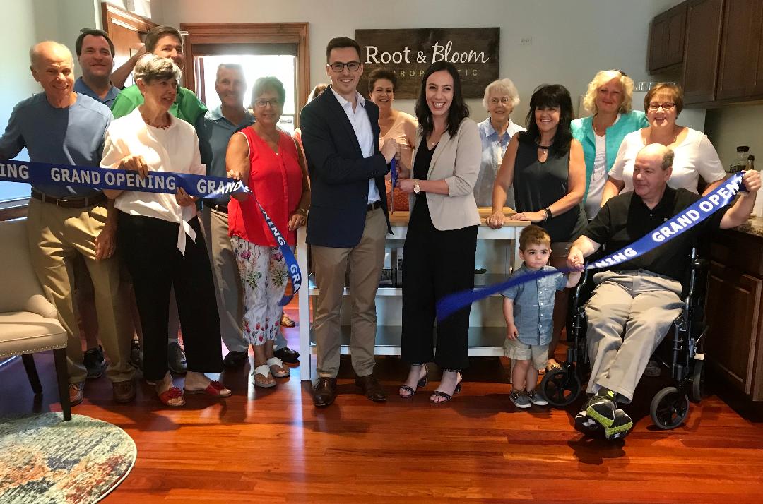 Root and Bloom Chiropractic is now open for business! The Clarendon Hills Chamber of Commerce, local village officials and friends celebrated a Ribbon Cutting Grand Opening over the summer! 140 Burlington Ave. Clarendon Hills, IL 60514 T: (630) 537-1781