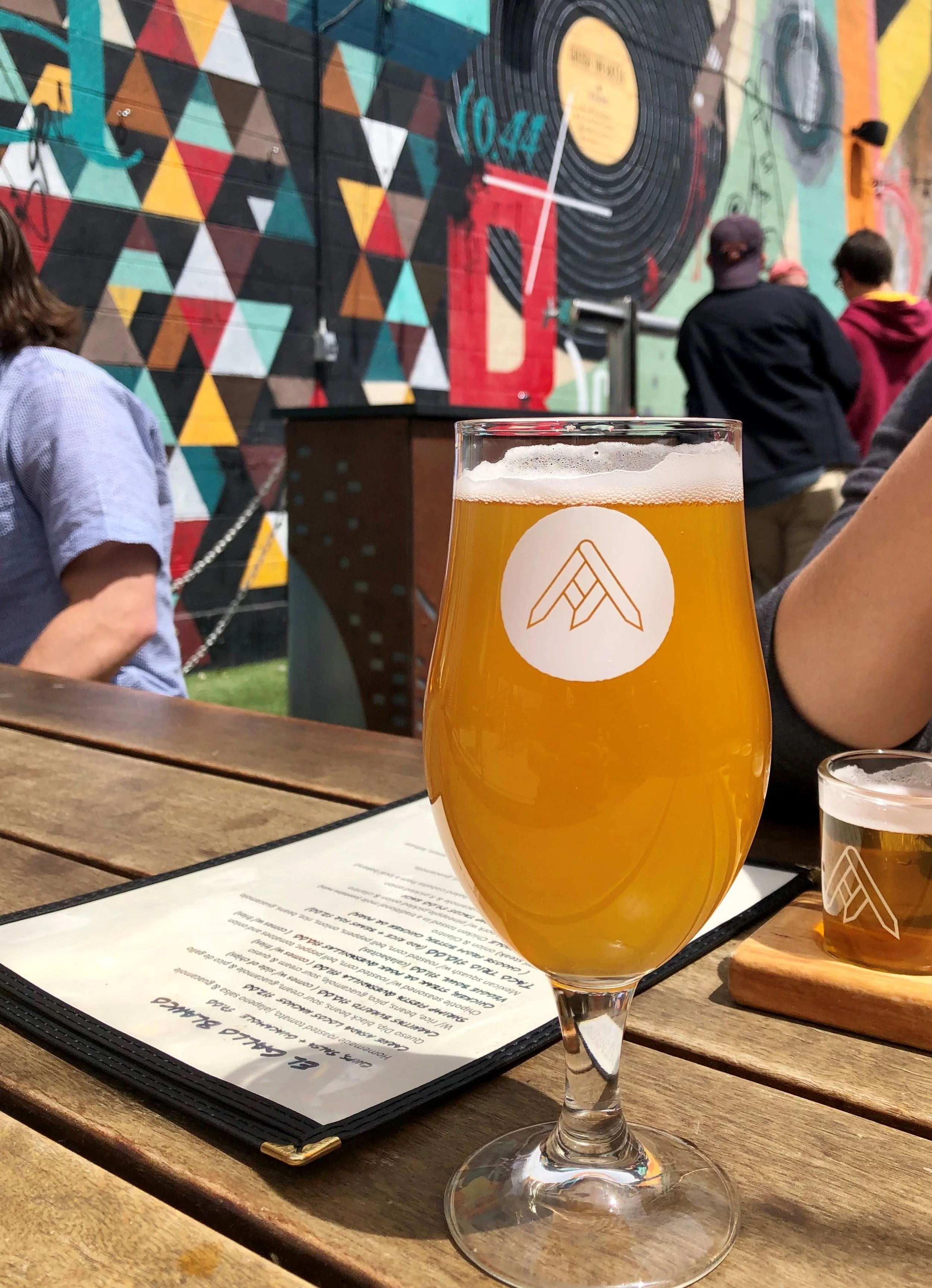 Enjoying the view at Ratio Beerworks