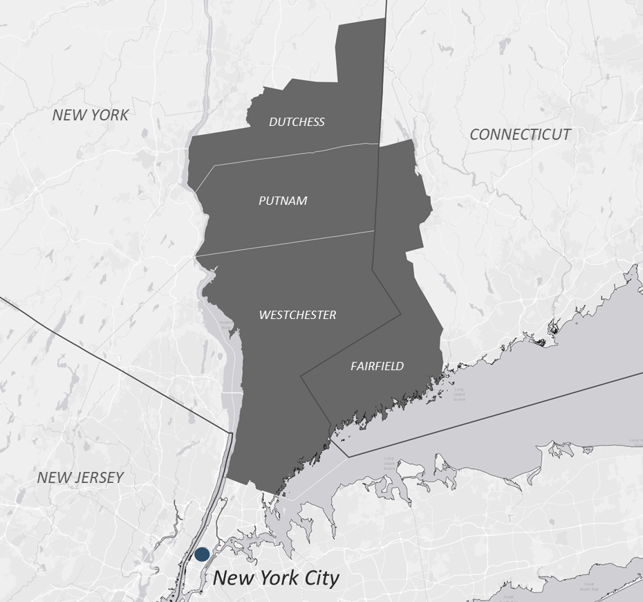Map showing the geographic distribution of where the word "wedge" is used for a sandwich.