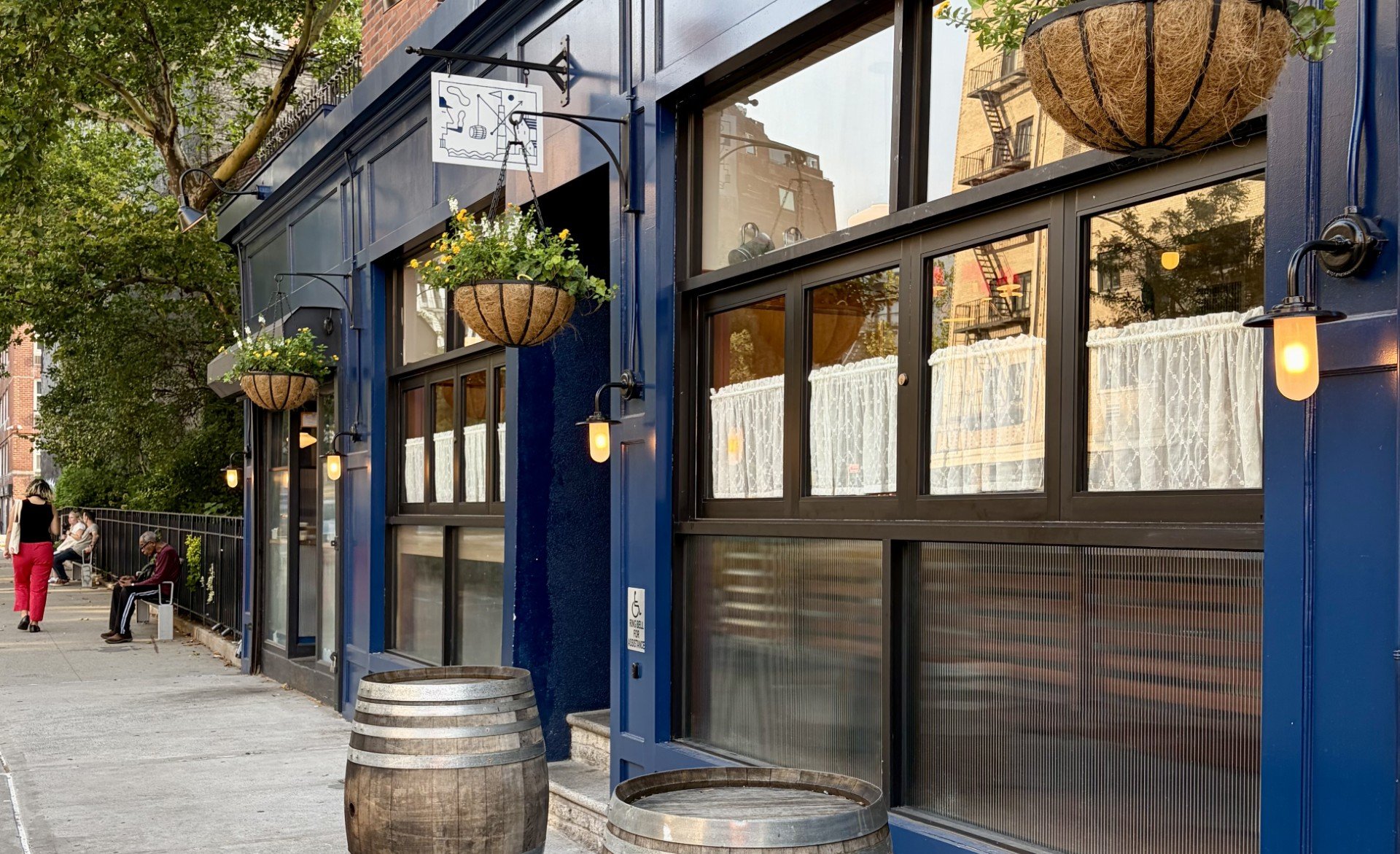 Building facade of Dean's Pub in New York City.